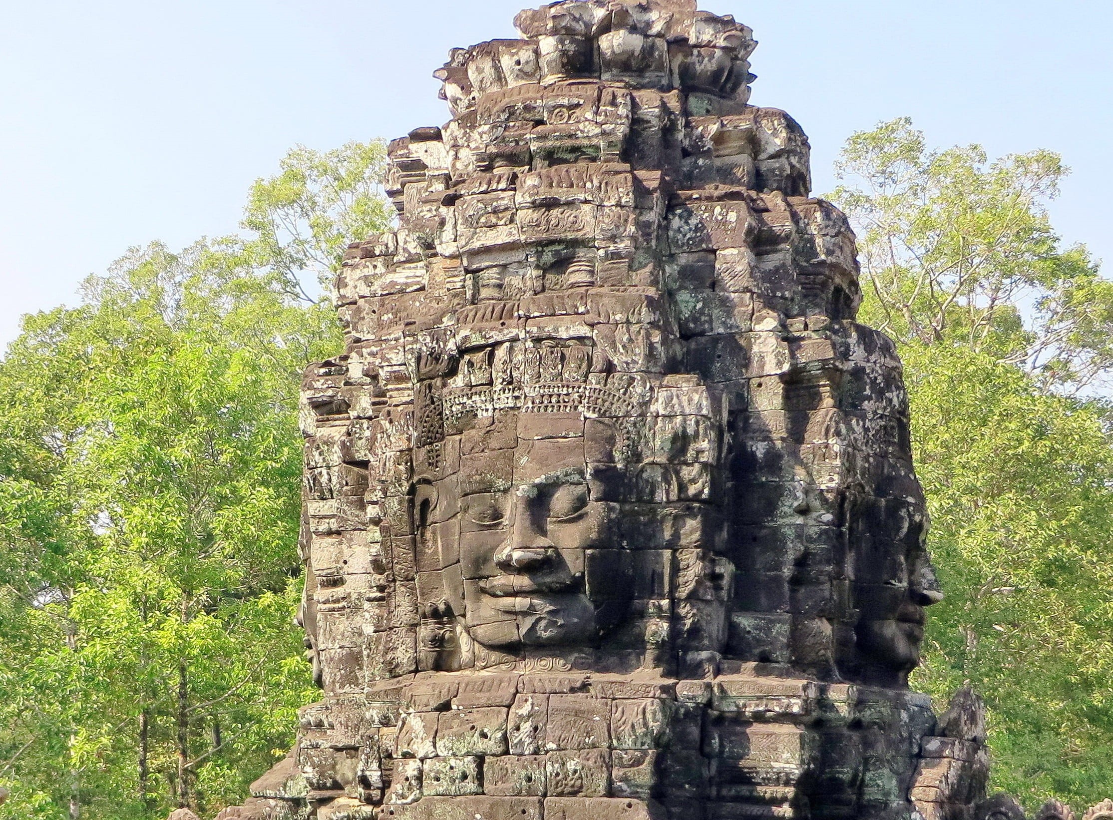 travel destinations, belief, outdoors, low angle view, place of worship, relaxation, cambodia, plant, wat, pierre, stone material, buddha, spirituality, HD Wallpaper