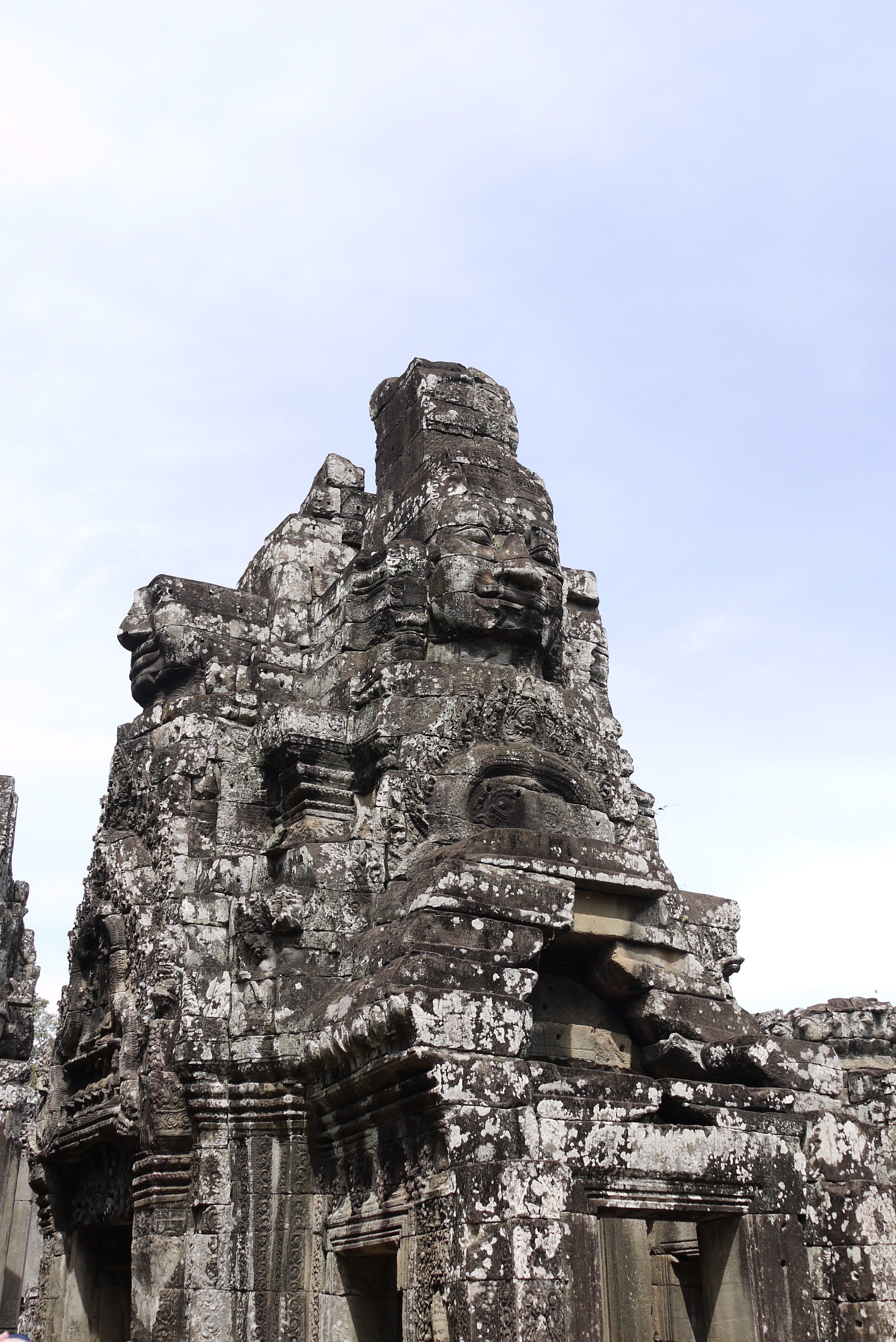 religion, archaeology, art and craft, ruins, spirituality, travel destinations, bayon temple, ancient, building, outdoors, tourism, built structure, ruined, Phone HD Wallpaper