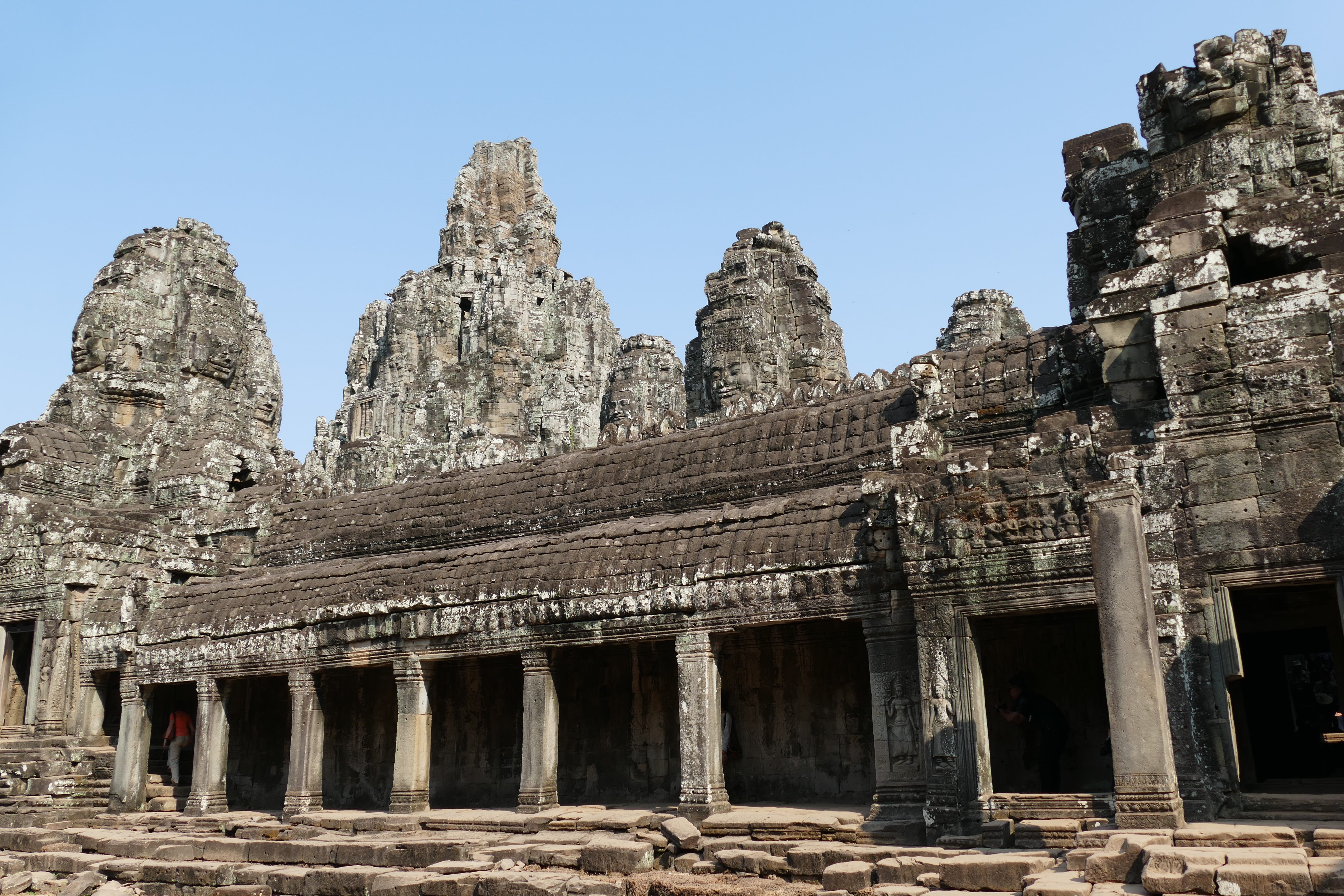 Asia, place of worship, Temple, unesco, built structure, temple complex, architecture, Angkor, no people, old ruin, religion, historically, 5K, stone relief, HD Wallpaper