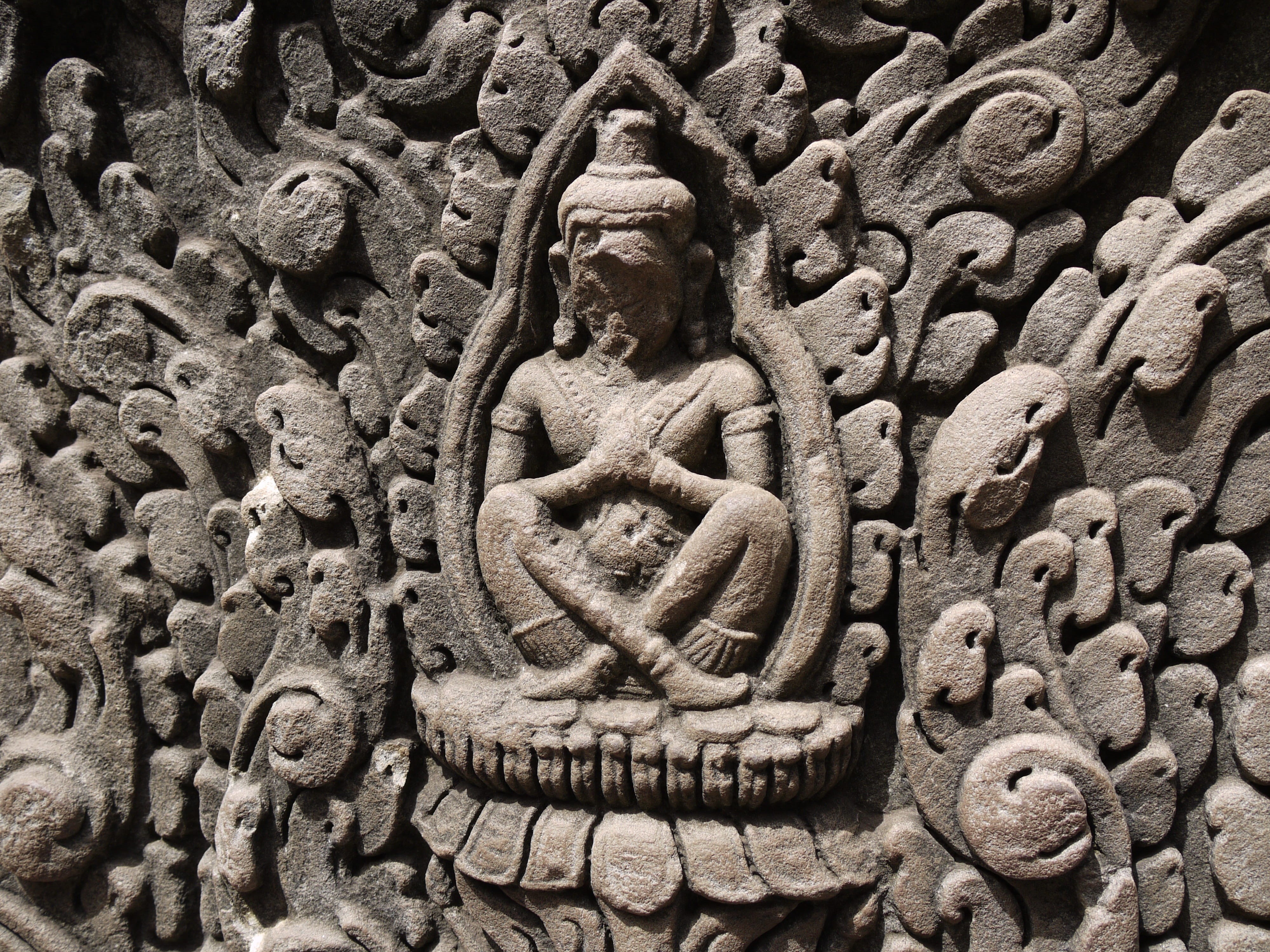 bas relief, sculpture, place of worship, representation, history, 4K, day, carving, the past, religion, siem reap, tourism, stone material, spirituality, HD Wallpaper