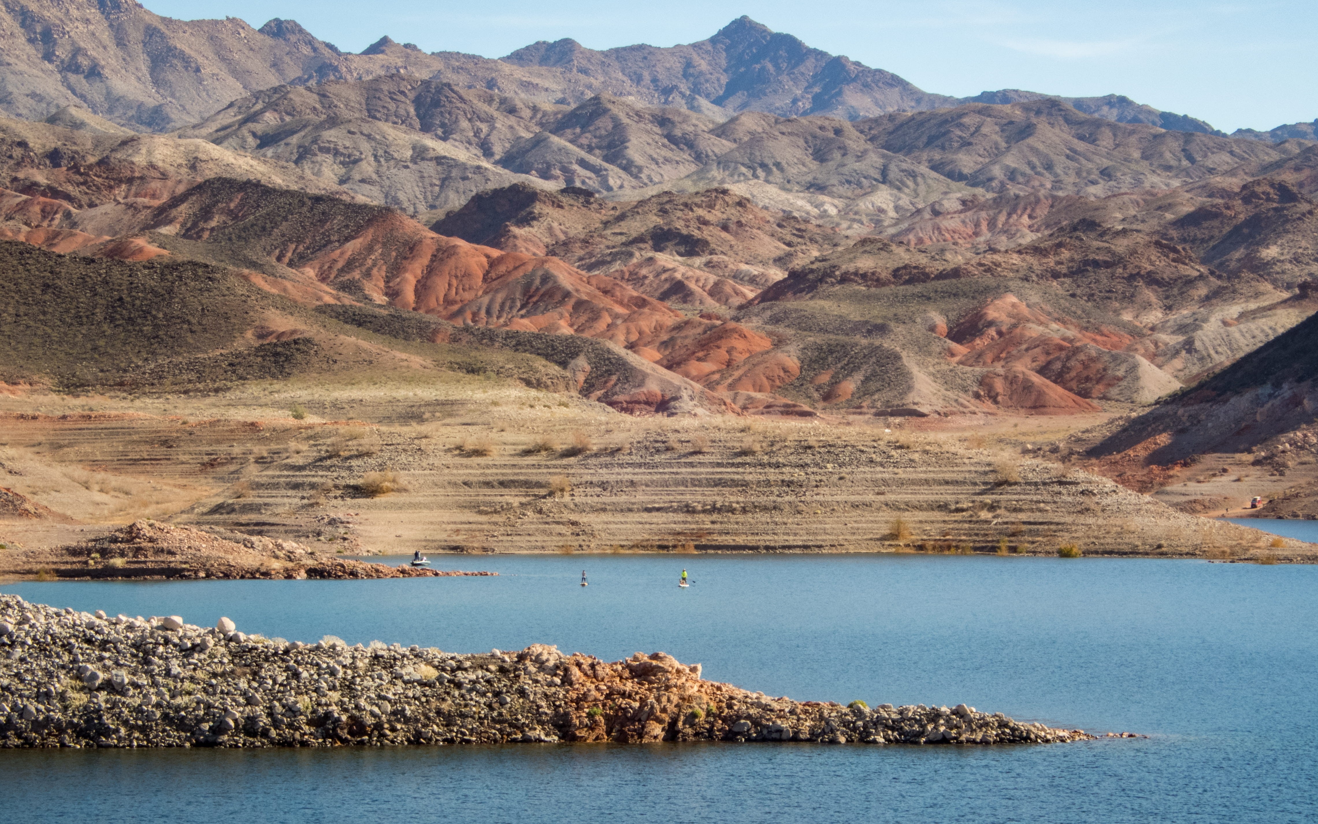water, outdoors, temple bar marina, nature, formation, 4K, fishing, beauty in nature, no people, lake, lake mead national recreation area, sup, idyllic, HD Wallpaper