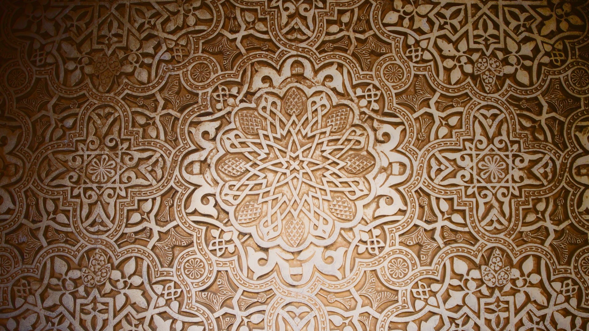 1080P, repetition, arabian, ornate, built structure, craft, floral pattern, textured, backgrounds, architecture, brown, carving - craft product, pattern, HD Wallpaper