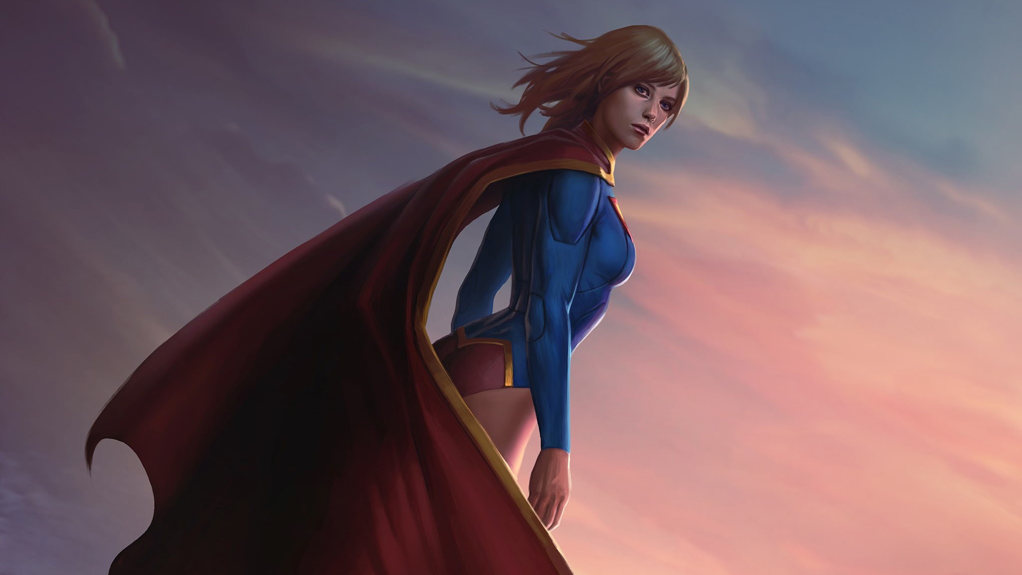 hd, infinite crisis, supergirl, games, 1080P, HD Wallpaper
