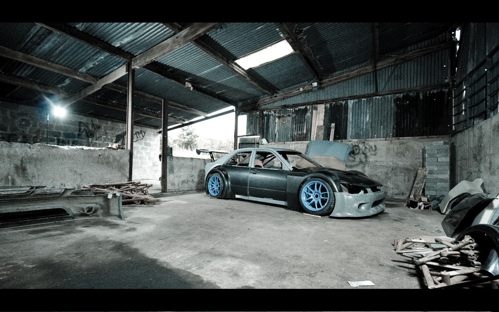 decay, cars, warehouse, abandoned, hd, urban, 720P, drift, HD Wallpaper