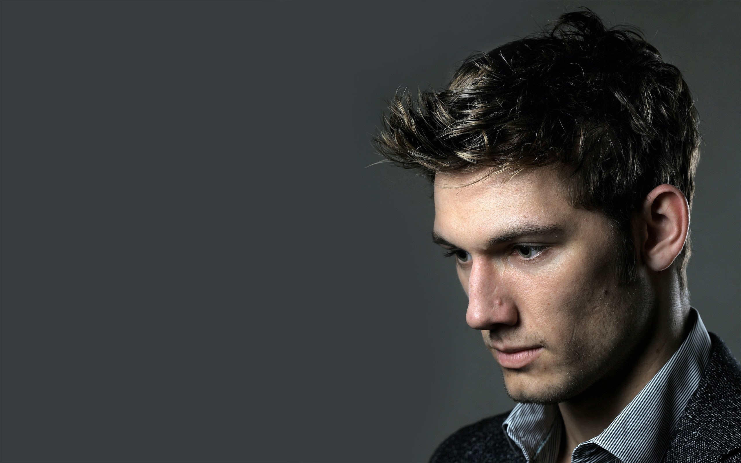 face, male, handsome, hair style, dude, men, 2K, guy, alex, pettyfer, HD Wallpaper