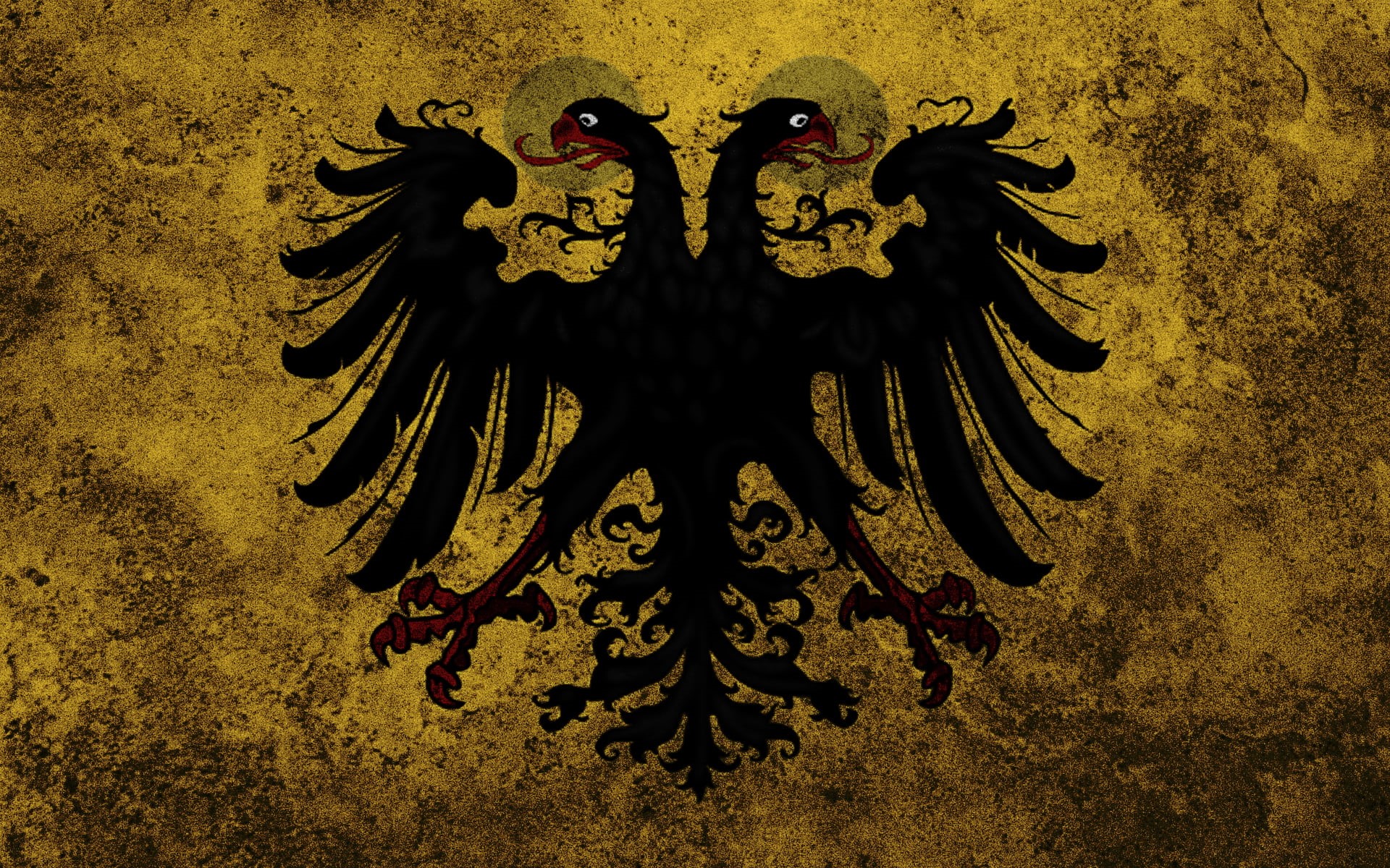 symbol, old-fashioned, red, backgrounds, flag, eagle, 1080P, digital, decoration, abstract, creativity, indoors, floral pattern, retro Styled, HD Wallpaper