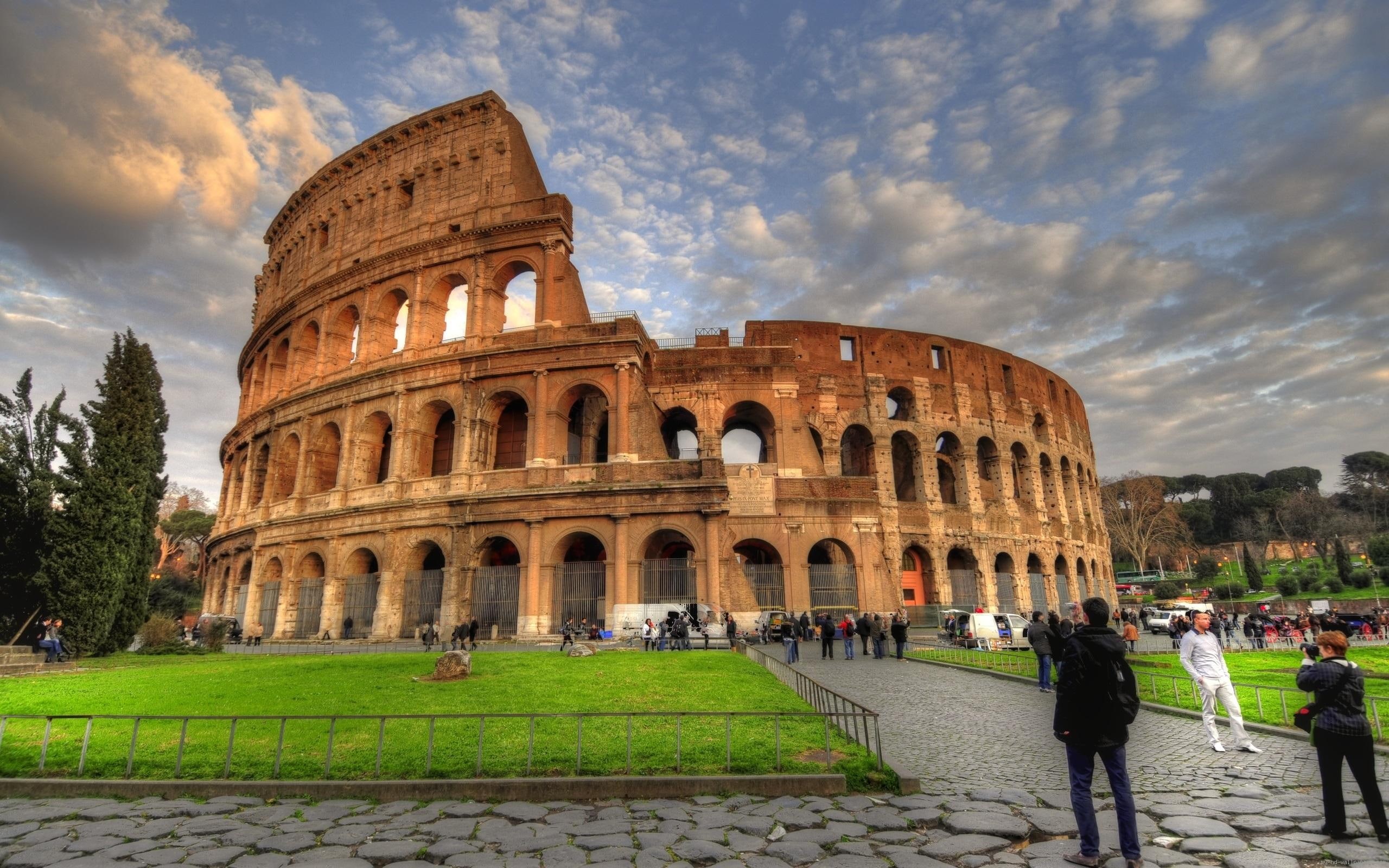 rome, roma, world, italie, coliseum, italy, monument, 2K, HD Wallpaper