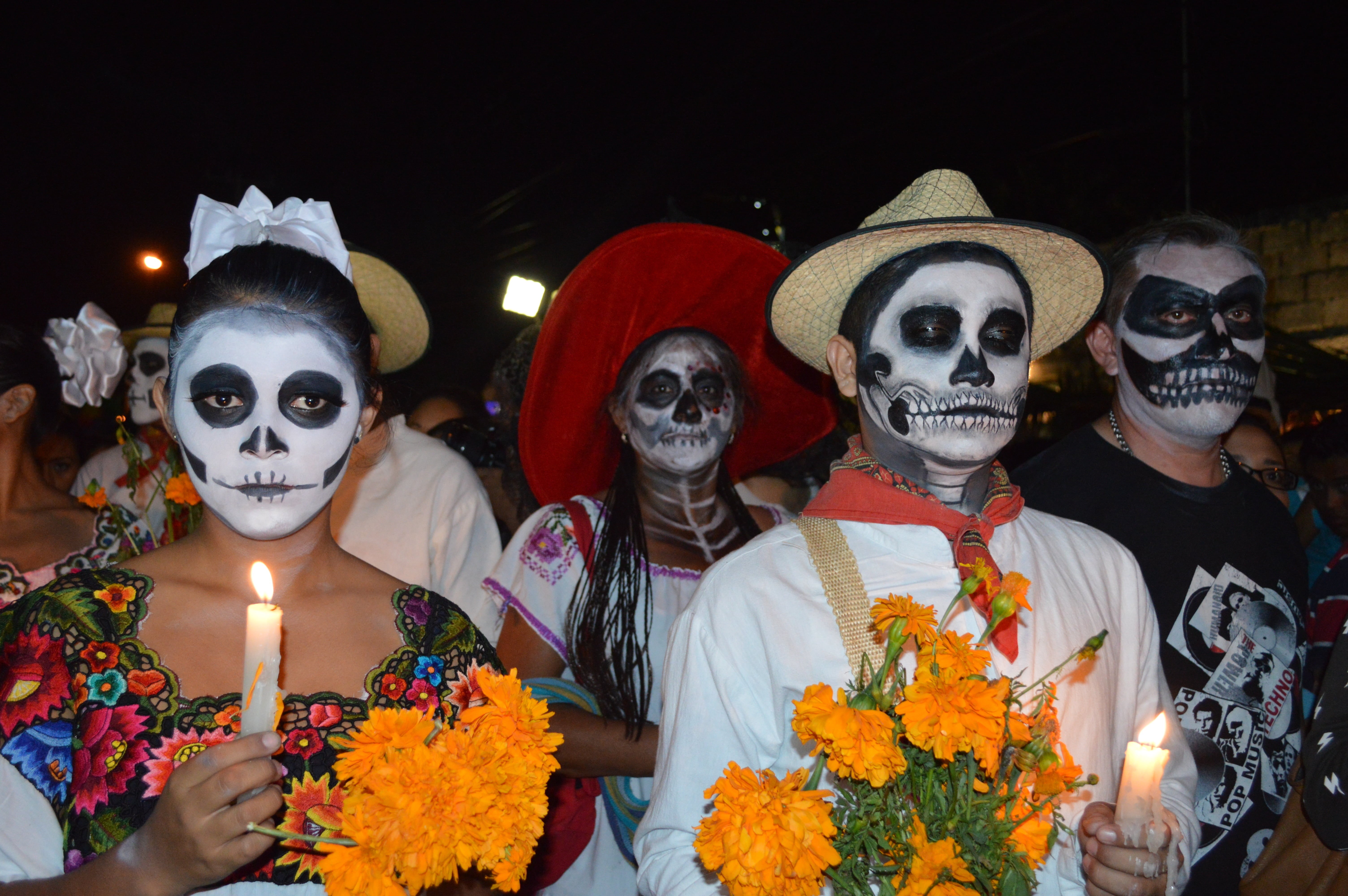 diademuertos, sugar, skull, representation, bone, women, costume, human skeleton, popular festivals, catrina, mask, celebration, art and craft, mask - disguise, HD Wallpaper