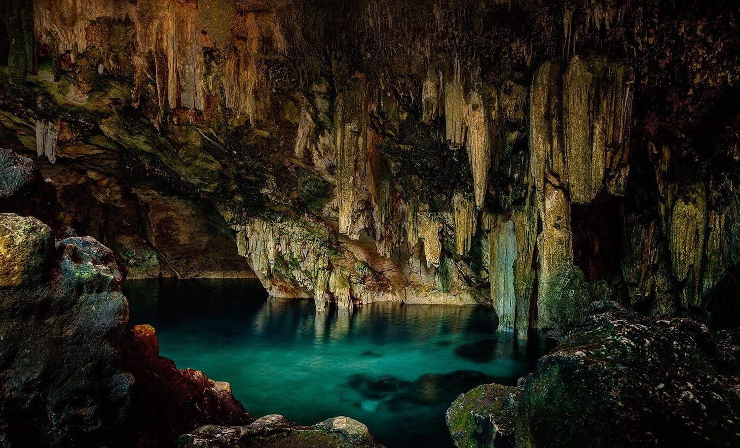 beauty in nature, nature, solid, outdoors, idyllic, tree, flowing water, scenics - nature, physical geography, water, geology, cave, flowing, cenotes, no people, HD Wallpaper