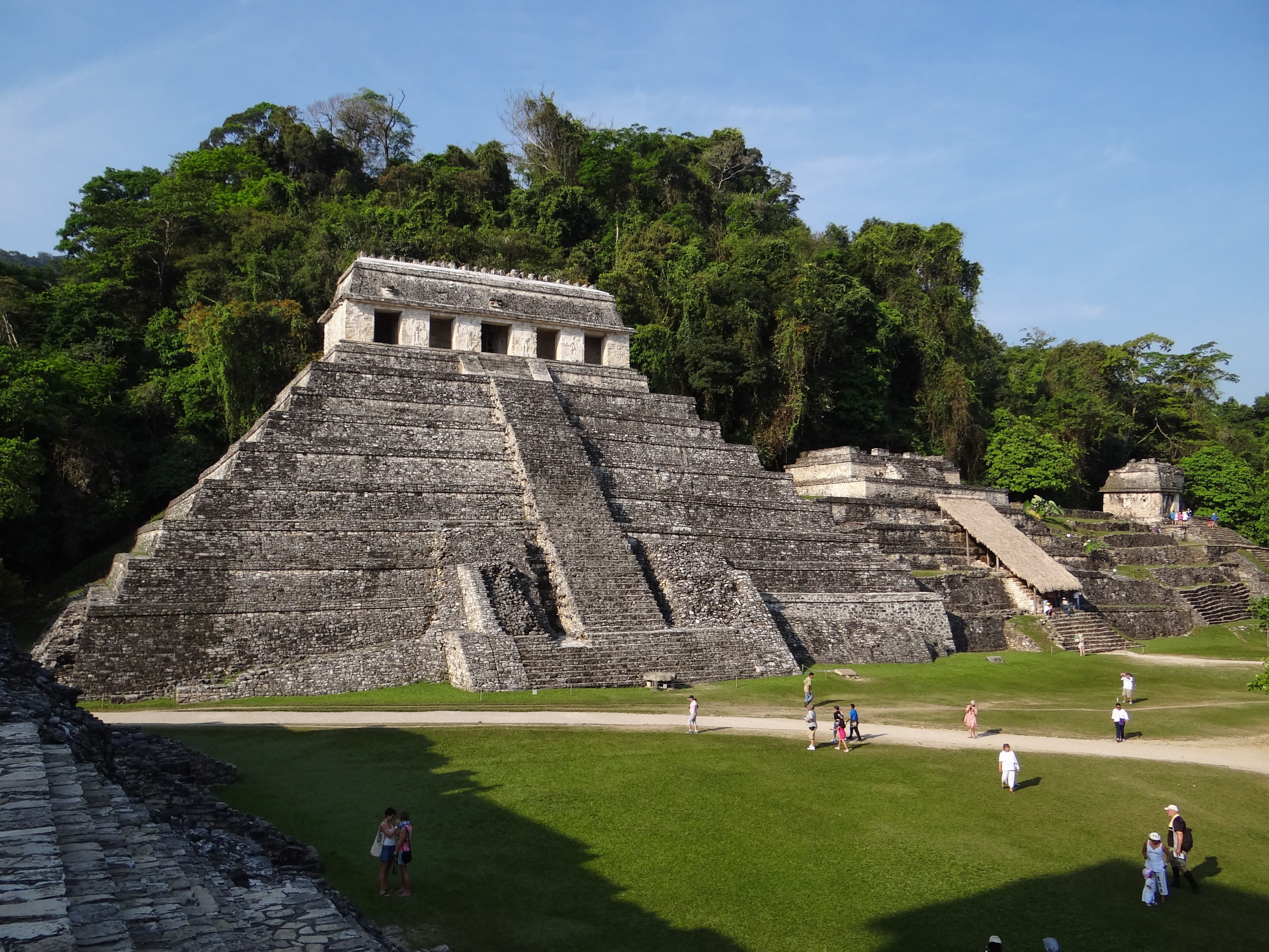 real people, building exterior, travel destinations, tourism, travel, day, history, mexican, built structure, ancient civilization, step, the past, 4K, HD Wallpaper