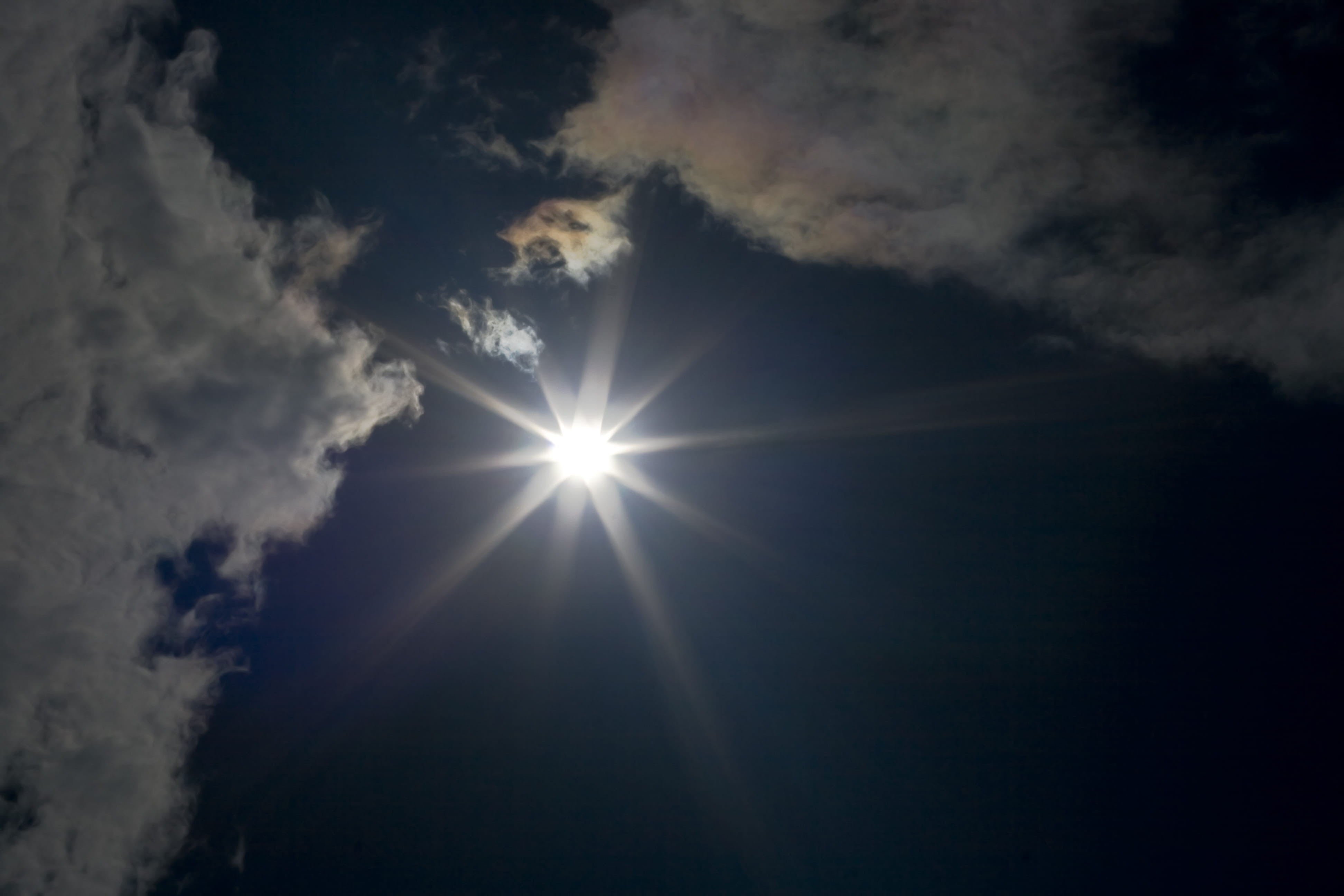 silhouette, sun, lens flare, moonlight, nature, 4K, dark, scene, luminosity, low angle view, sunbeam, tranquility, sky, outdoors, illuminated, sunlight, HD Wallpaper