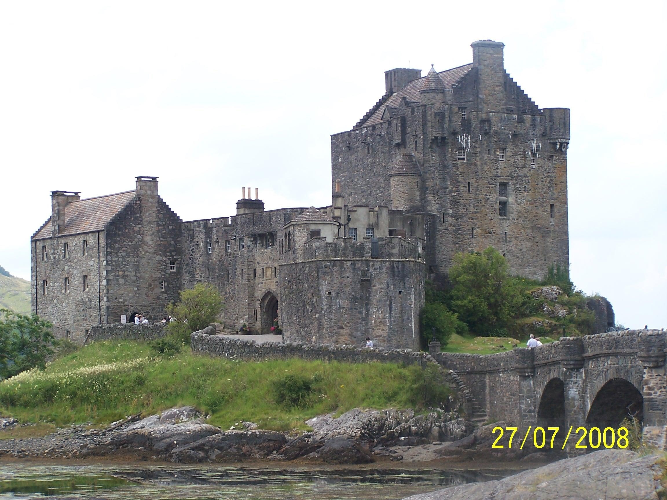 eilean, 3d and abstract, castle, donan, 1080P, scotland, HD Wallpaper