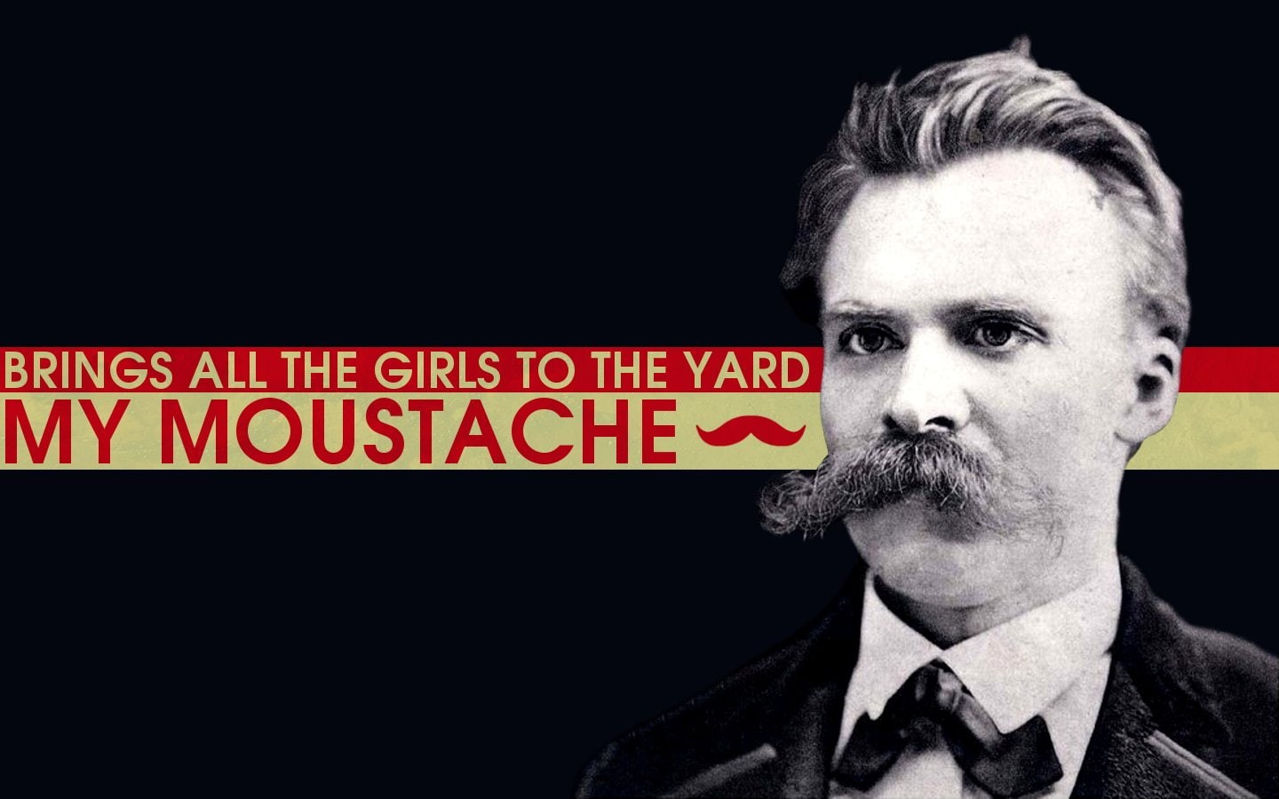lyrics, 720P, philosophy, nietzsche, friedrich, mustache, HD Wallpaper