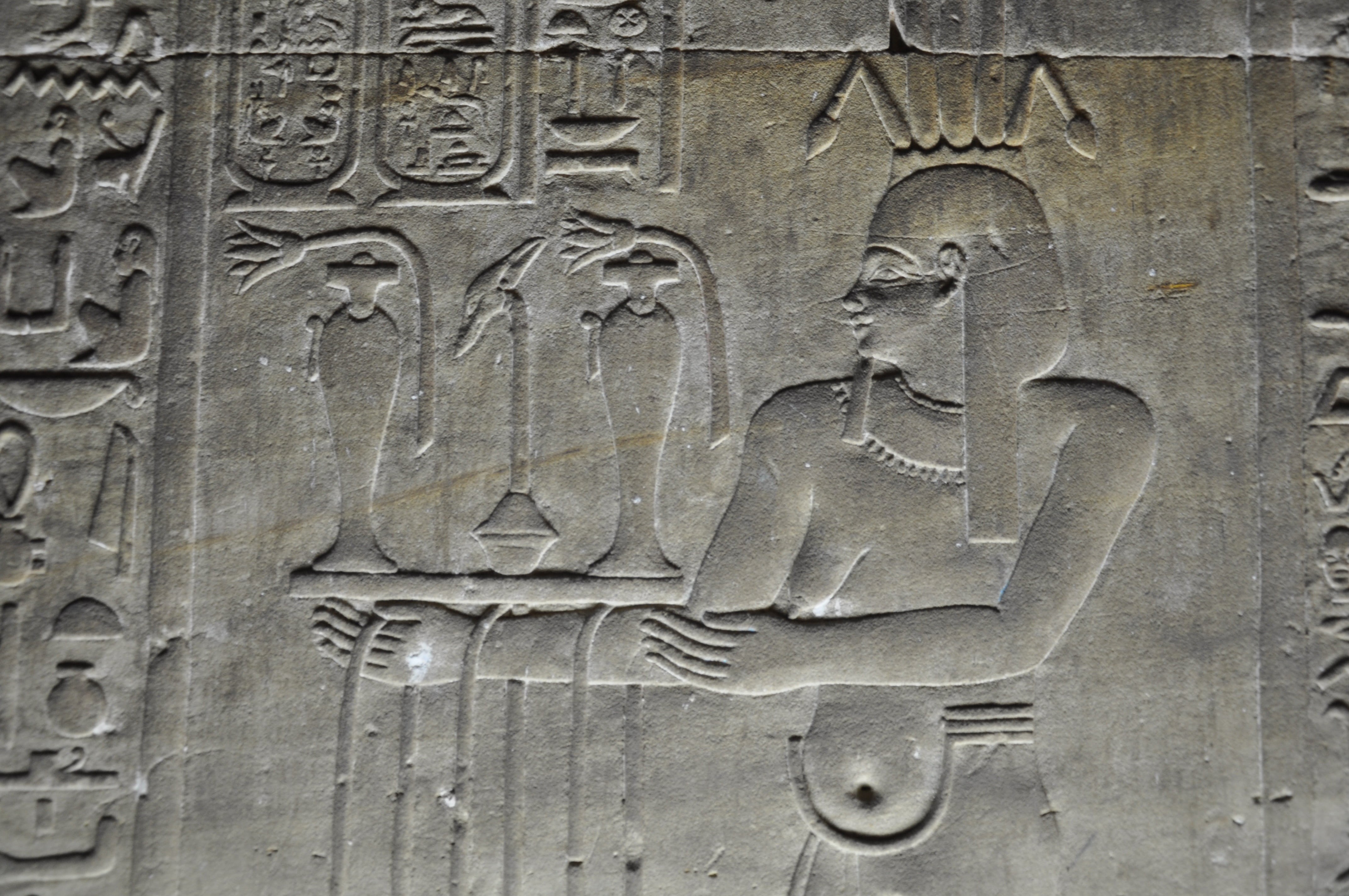 temple, text, close-up, western script, statue, place of worship, architecture, ancient civilization, egypt, carving, religion, travel, columns, egyptian temple, HD Wallpaper