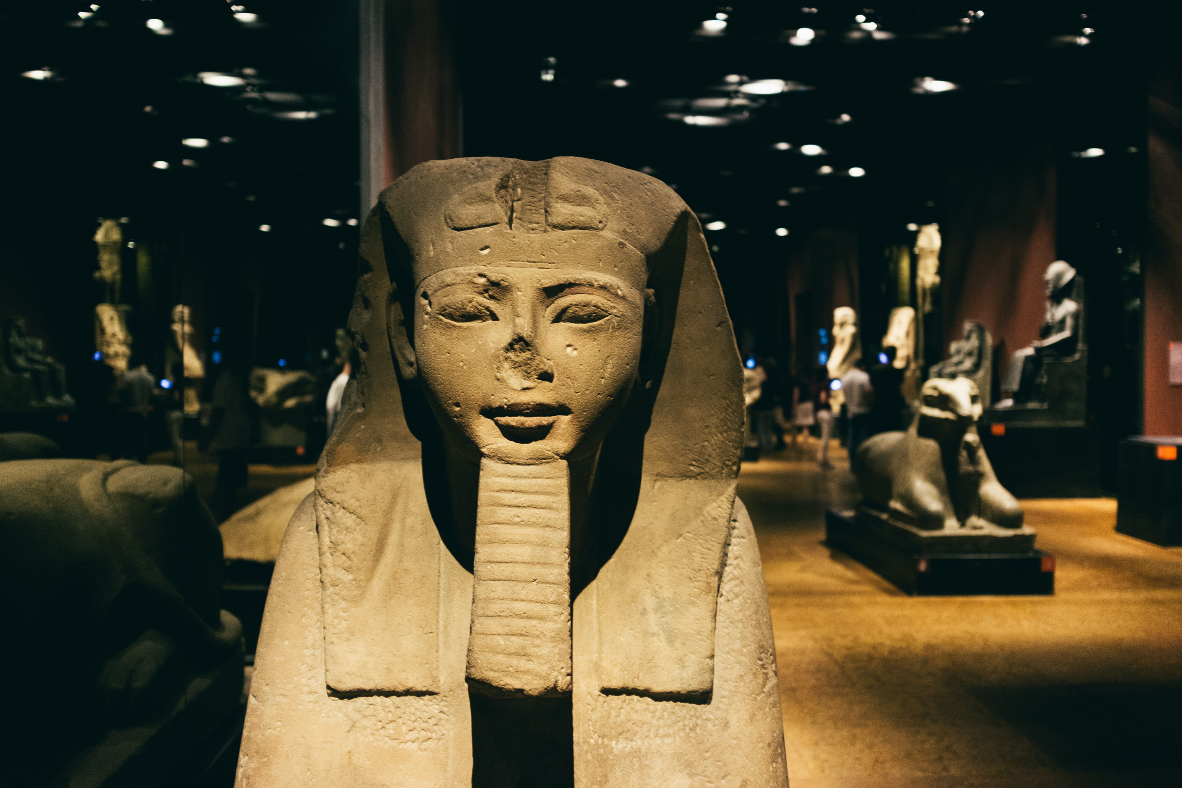 illuminated, historic, art, symbol, antique, art and craft, store, sculpture, close-up, culture, representation, egypt, craft, history, statue, stone, indoors, HD Wallpaper