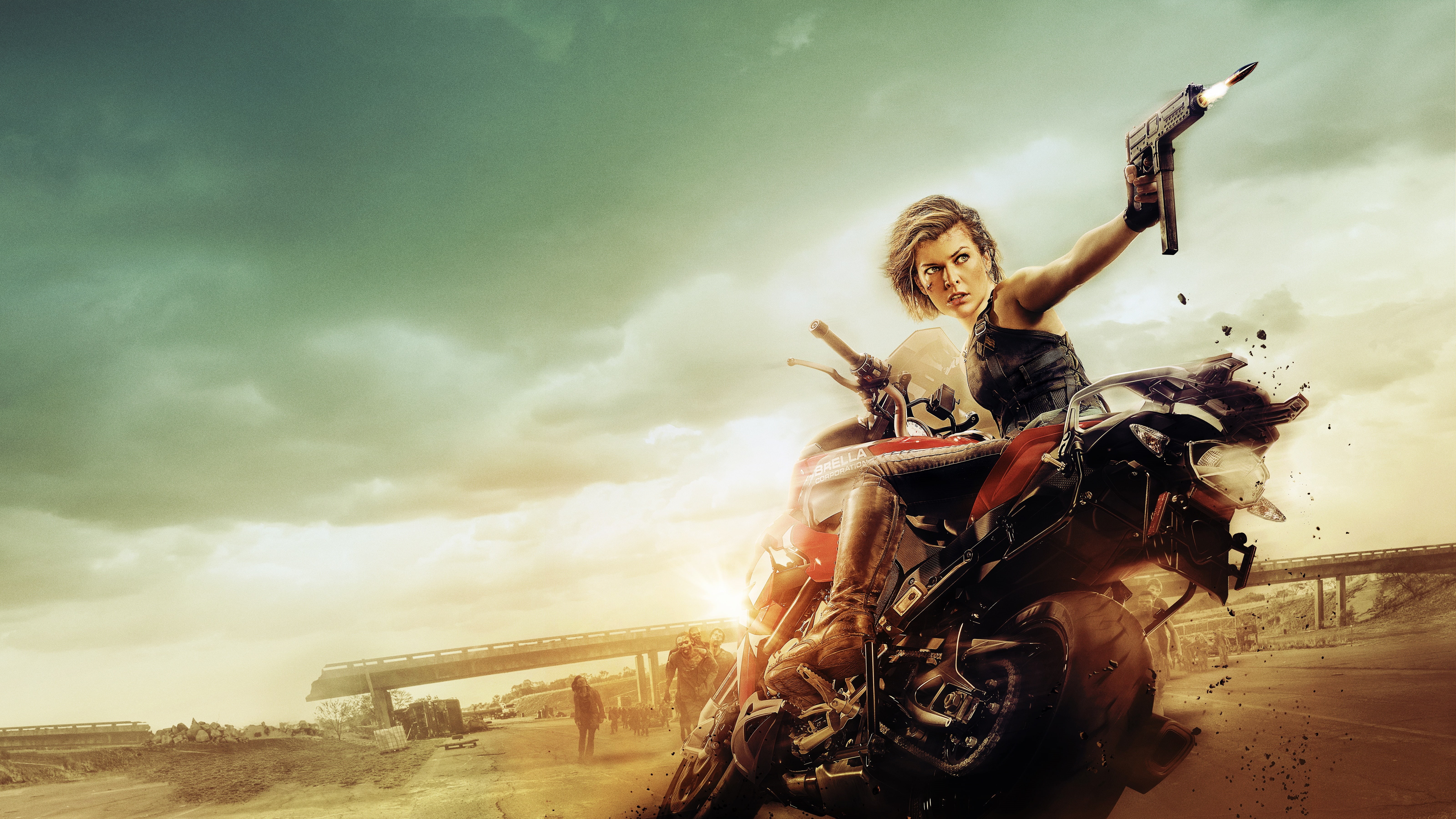 Escape, Resident Evil, Blizzard, Wilderness, Girl, Sci-Fi, 5K, Horror, Weapon, Super, Alice, Sony Pictures, Thriller, Soldier, Resident Evil 6, Disaster, HD Wallpaper