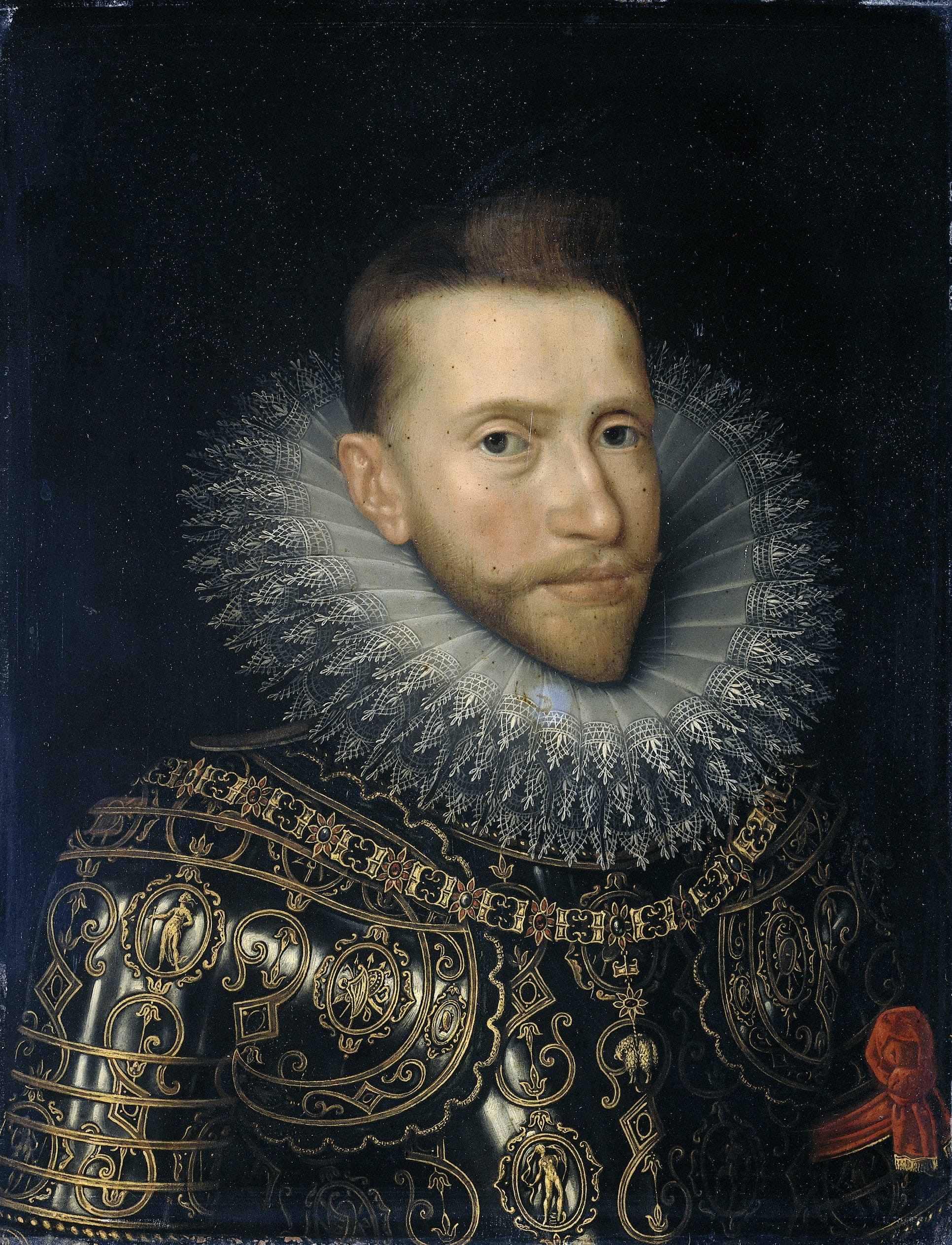 looking at camera, close-up, Habsburg, museum, albertus van habsburg, historic, only men, portrait, men, real people, Painting, leisure activity, facial hair, Phone HD Wallpaper