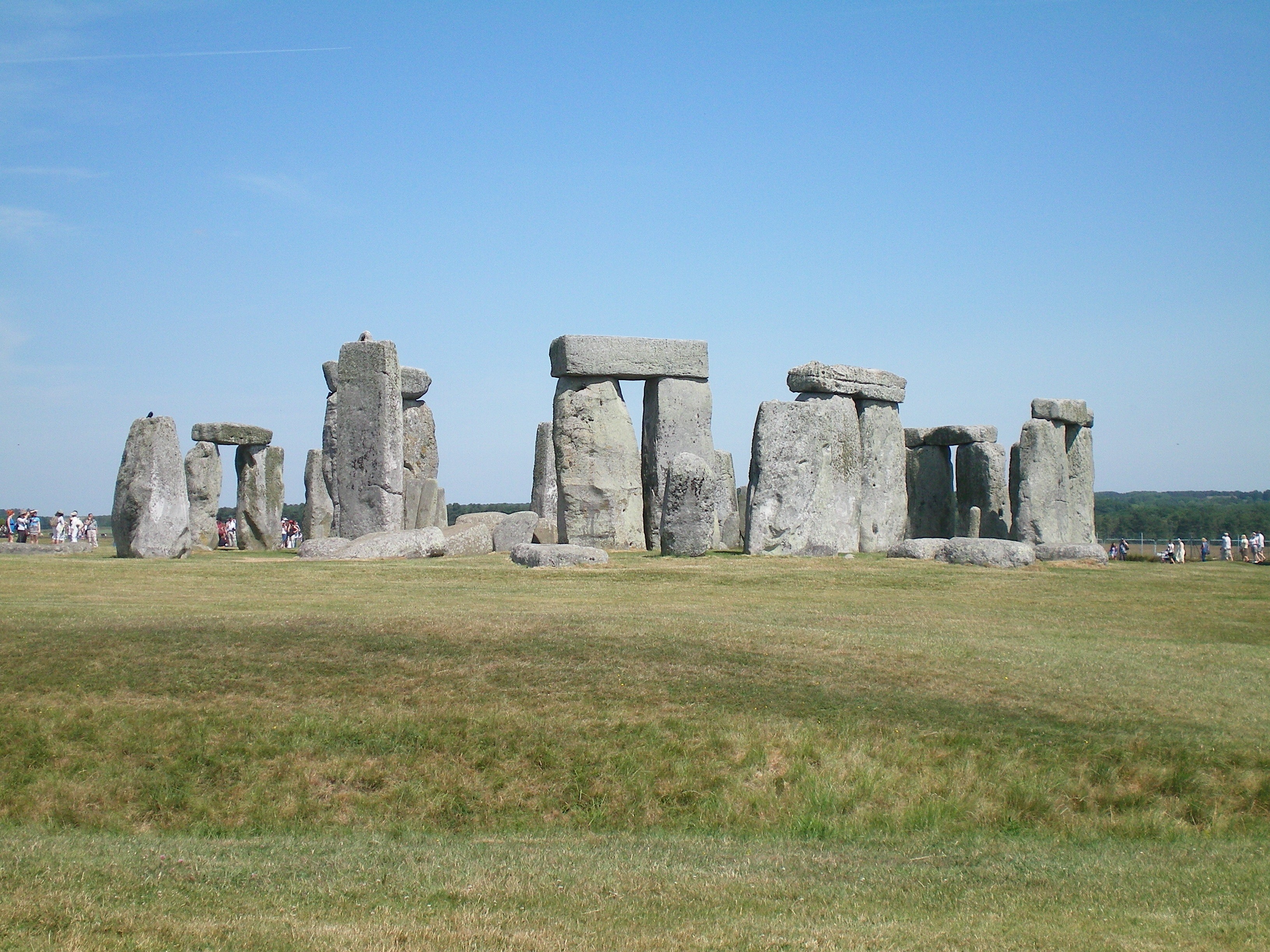 famous Place, stonehenge, oxford, ancient civilization, built structure, stone Age, tourism, sky, travel destinations, architectural column, old Ruin, green, HD Wallpaper