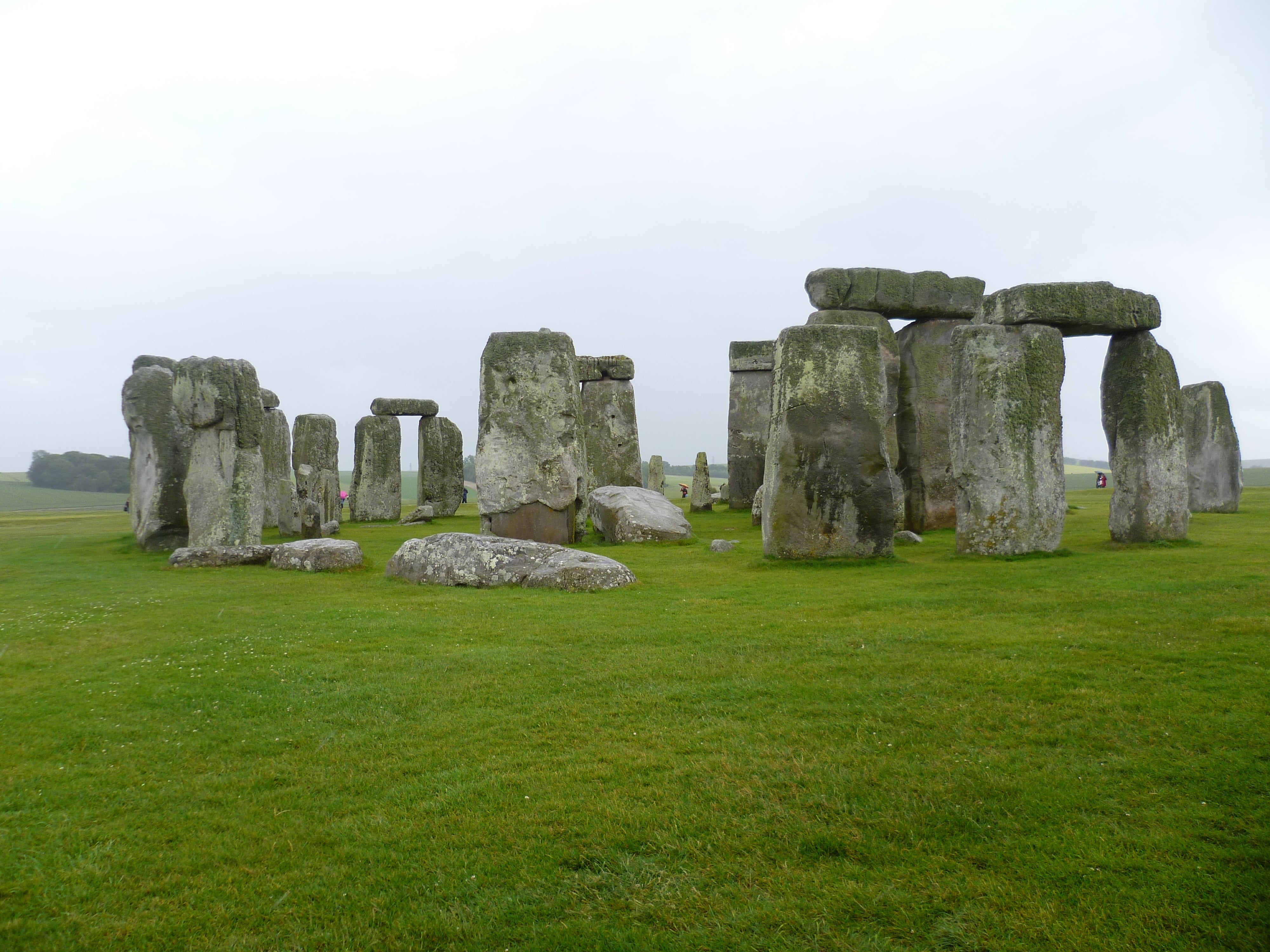 ancient civilization, old, land, memorial, no people, england, stone material, ancient, uK, 4K, sky, outdoors, stonehenge, day, megalith, green color, HD Wallpaper