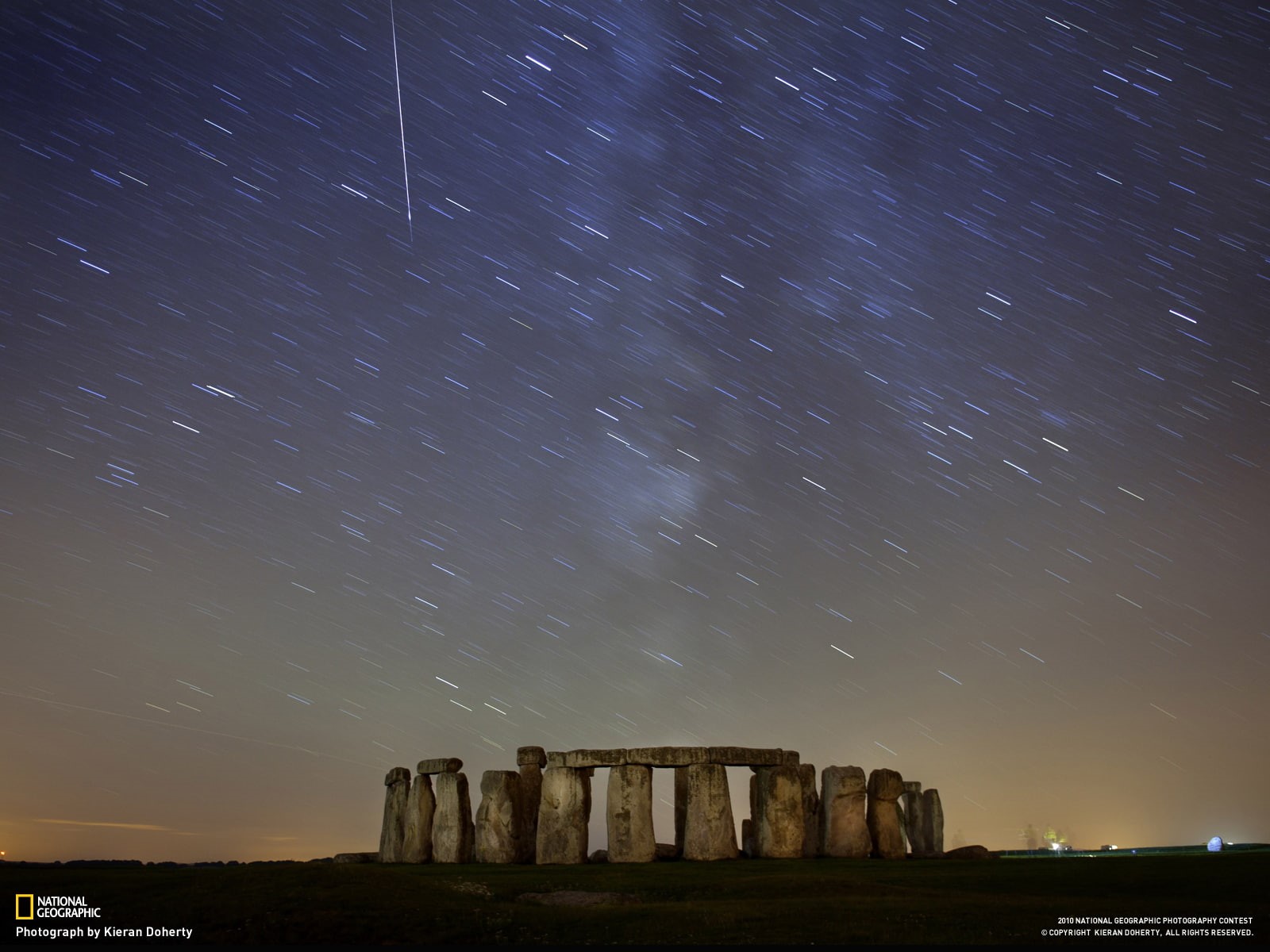 720P, geographic, landmark, hd, nature, night, timelapse, national, stars, stonehenge, HD Wallpaper