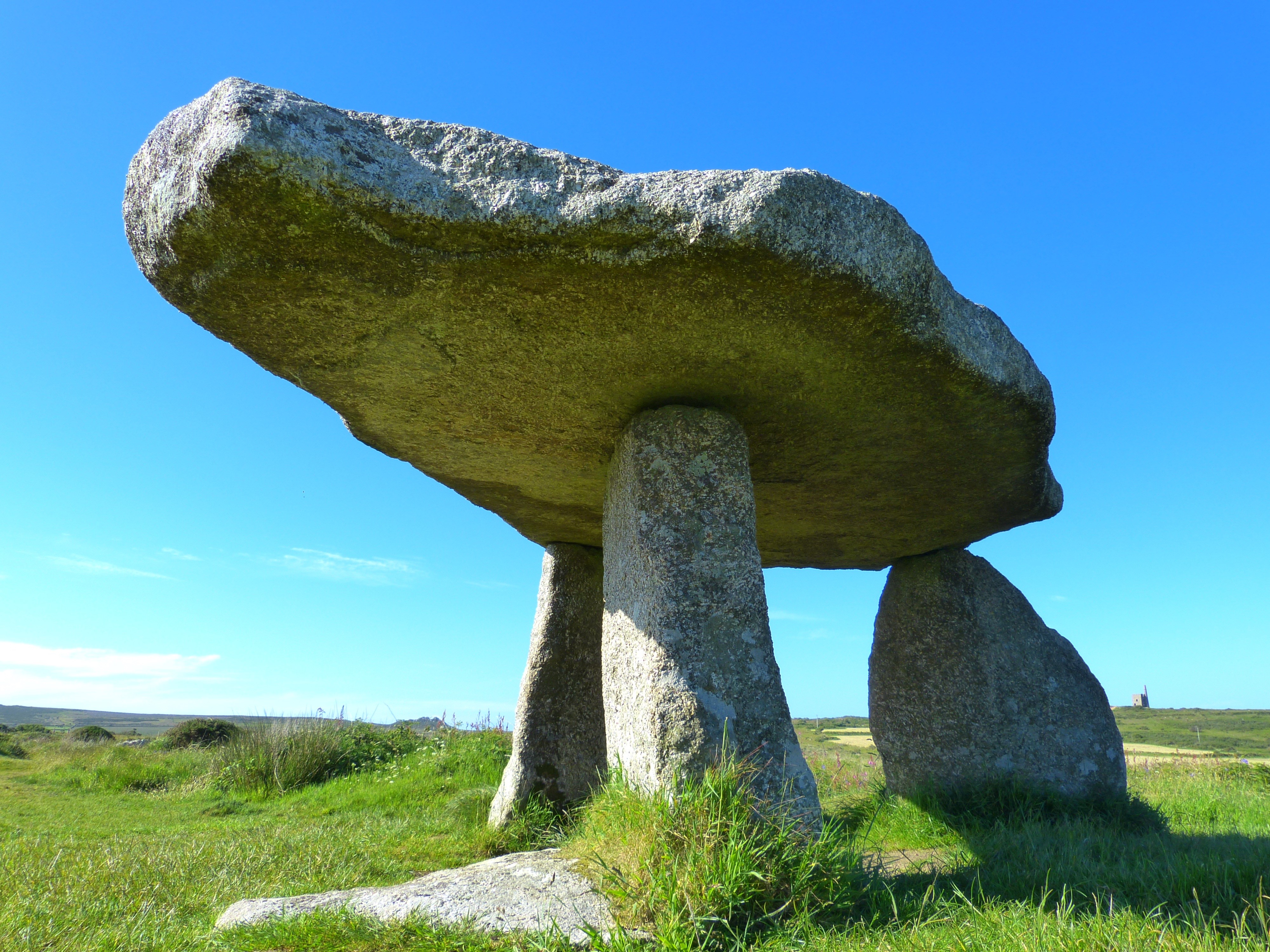 grass, tranquility, landscape, non-urban scene, megaliths, day, tree, nature, cornwall, sunlight, cultures, plant, land, history, field, megalithic monuments, HD Wallpaper