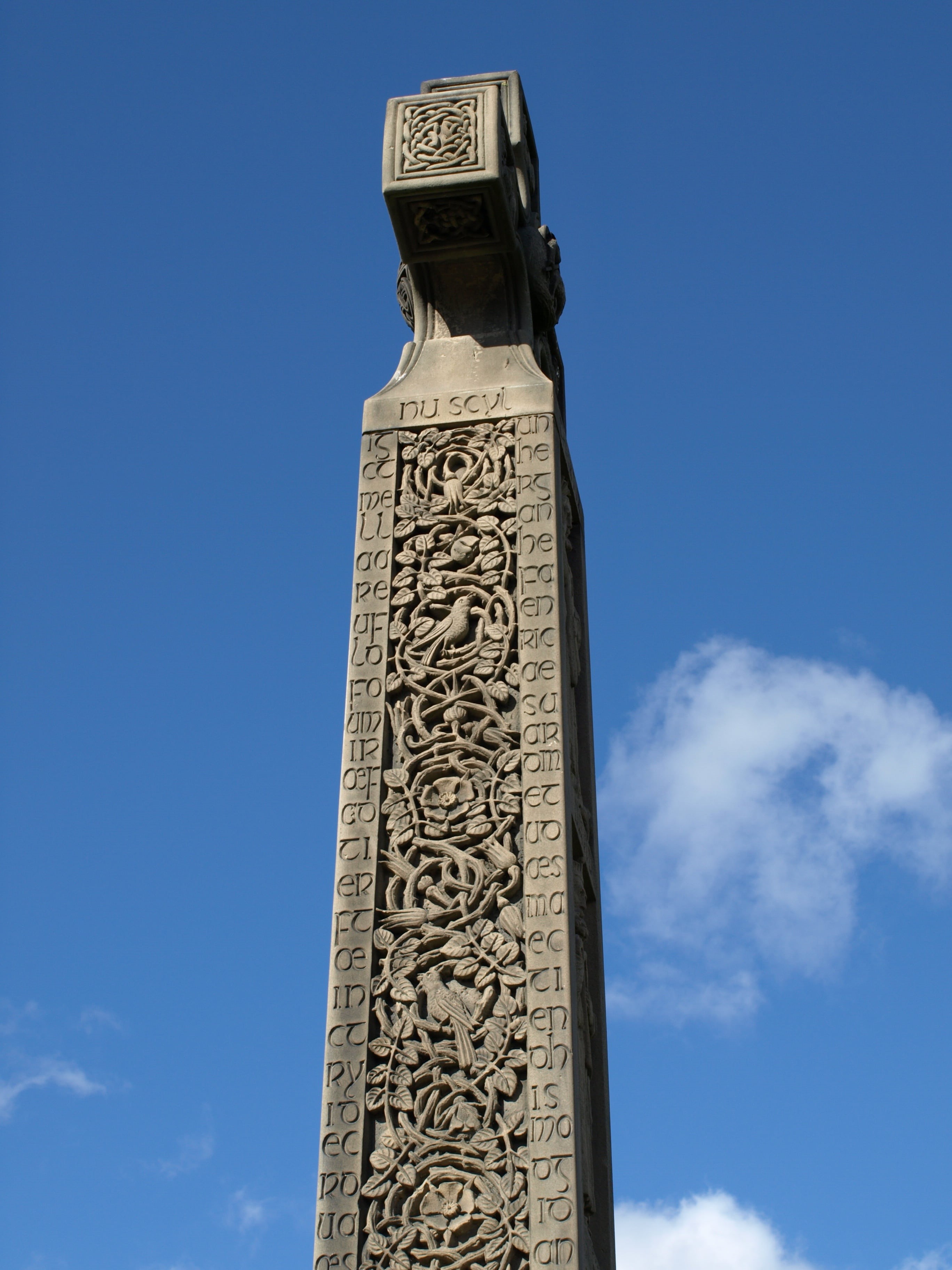 nature, historical, art and craft, tall - high, no people, blue, religion, sky, built structure, historic, ireland, craft, cross, day, carving - craft product, Phone HD Wallpaper