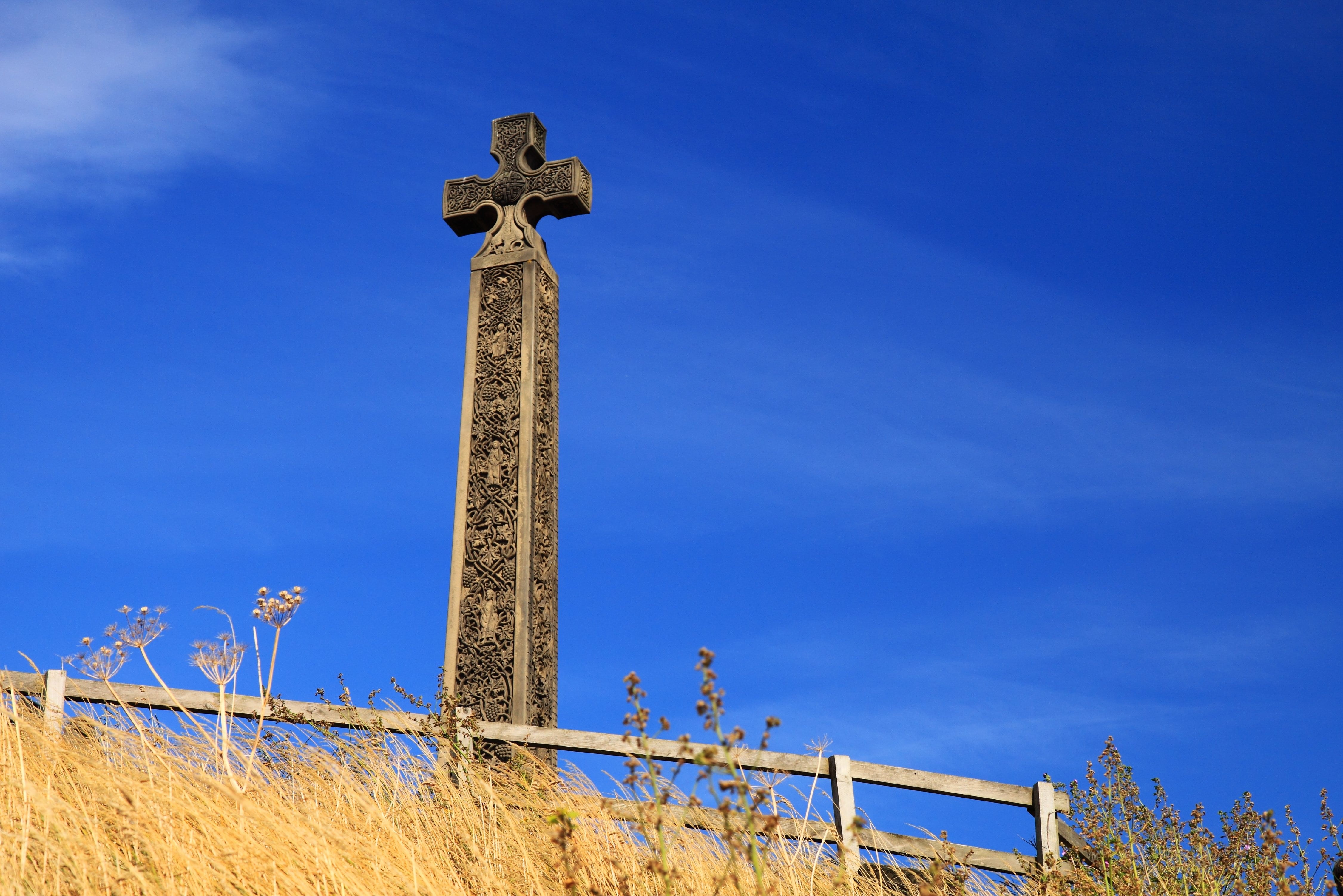 ancient, belief, historic, faith, ornament, religion, 4K, architecture, symbol, old, religious, memorial, low angle view, grave, blue, nature, wood, culture, HD Wallpaper