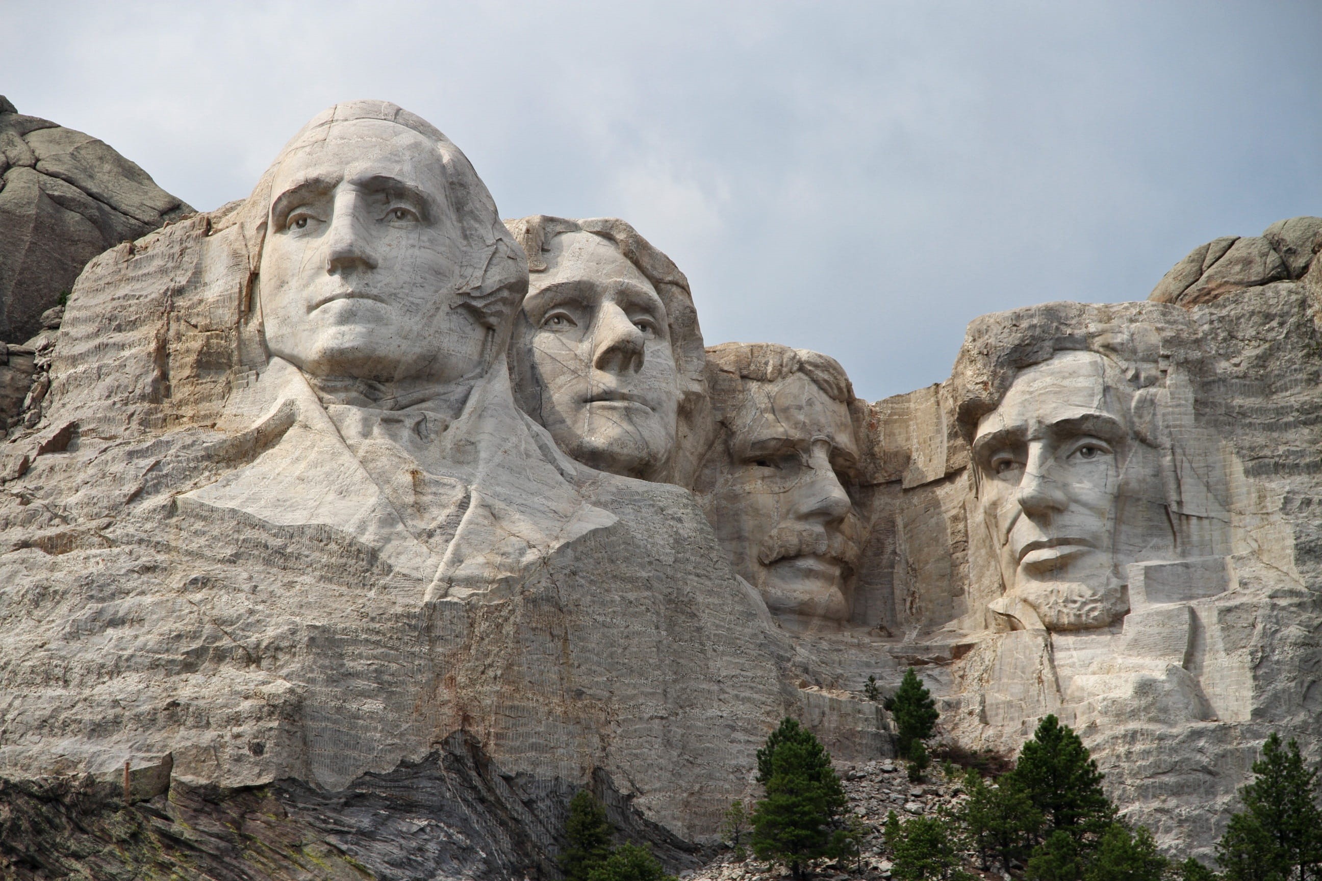 Usa, america, landscape, day, national, Mountain, sculpture, national park, Rushmore, sky, tourism, united states, daytime, craft, scenery, statue, 2K, HD Wallpaper