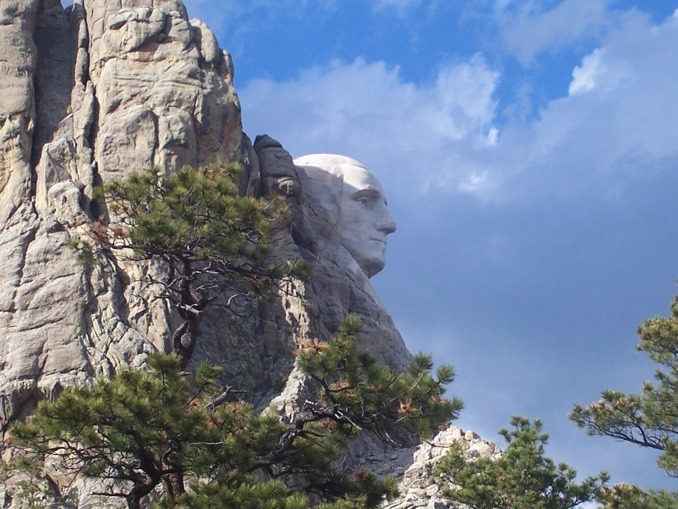 1080P, rushmore, 3d and abstract, mount rushmore, mt, george washington, HD Wallpaper