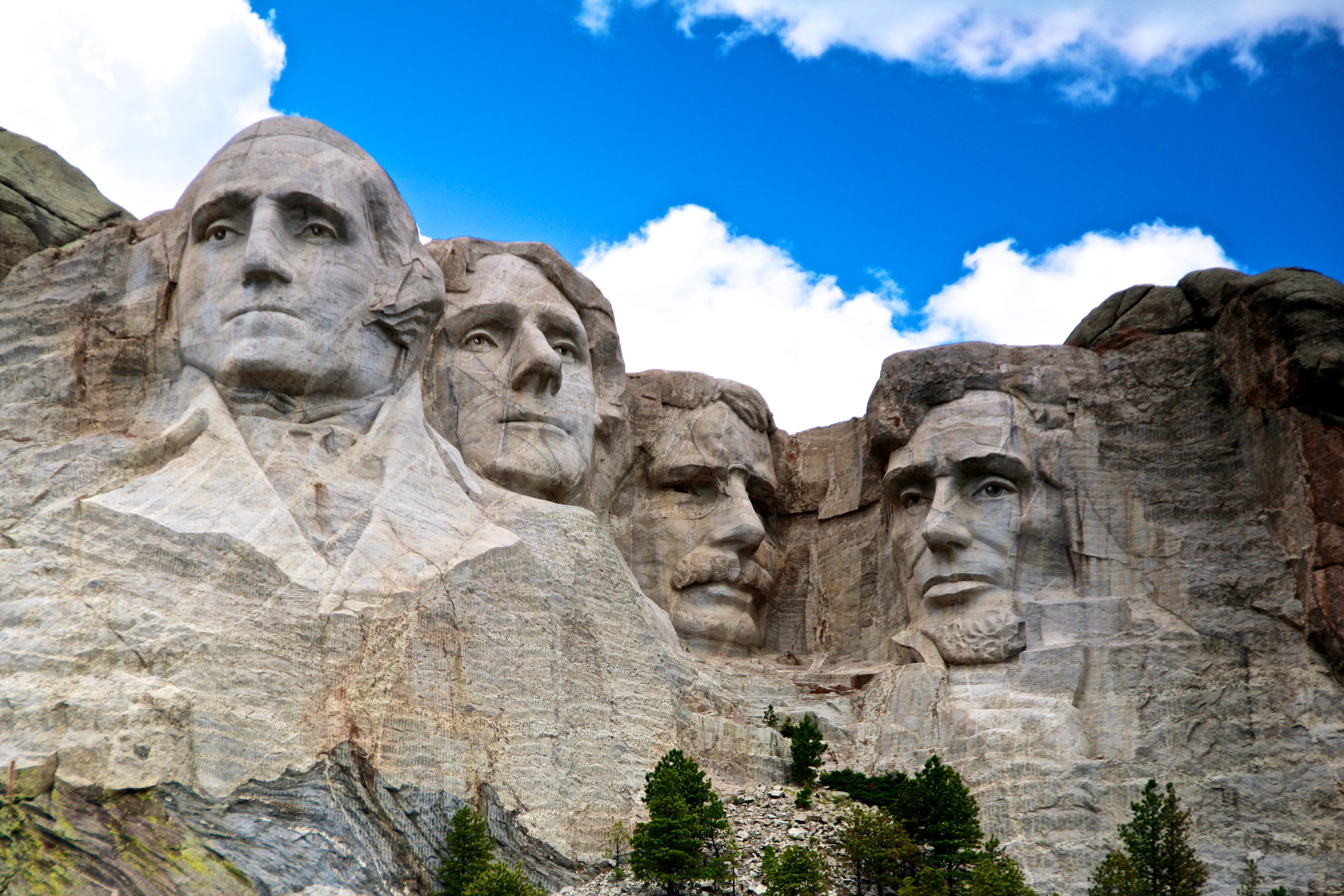 history, statue, day, monument, government, architecture, craft, nature, dakota, 4K, north, archaeology, no people, mount, mountain, sculpture, travel, HD Wallpaper