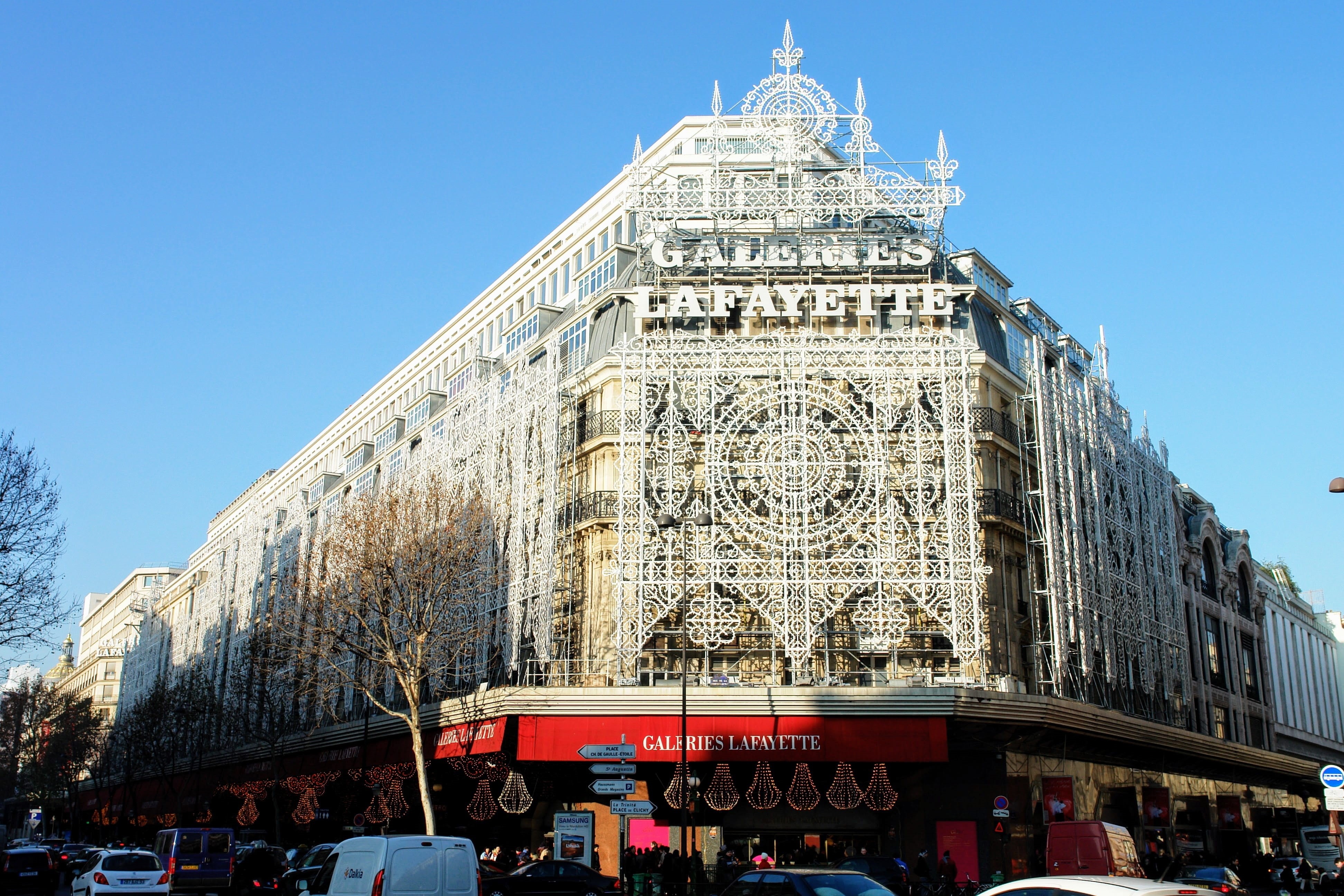 architecture, department store, lafayette, real people, nature, paris, spirituality, city, christmas, france, outdoors, gallery, travel destinations, building exterior, HD Wallpaper