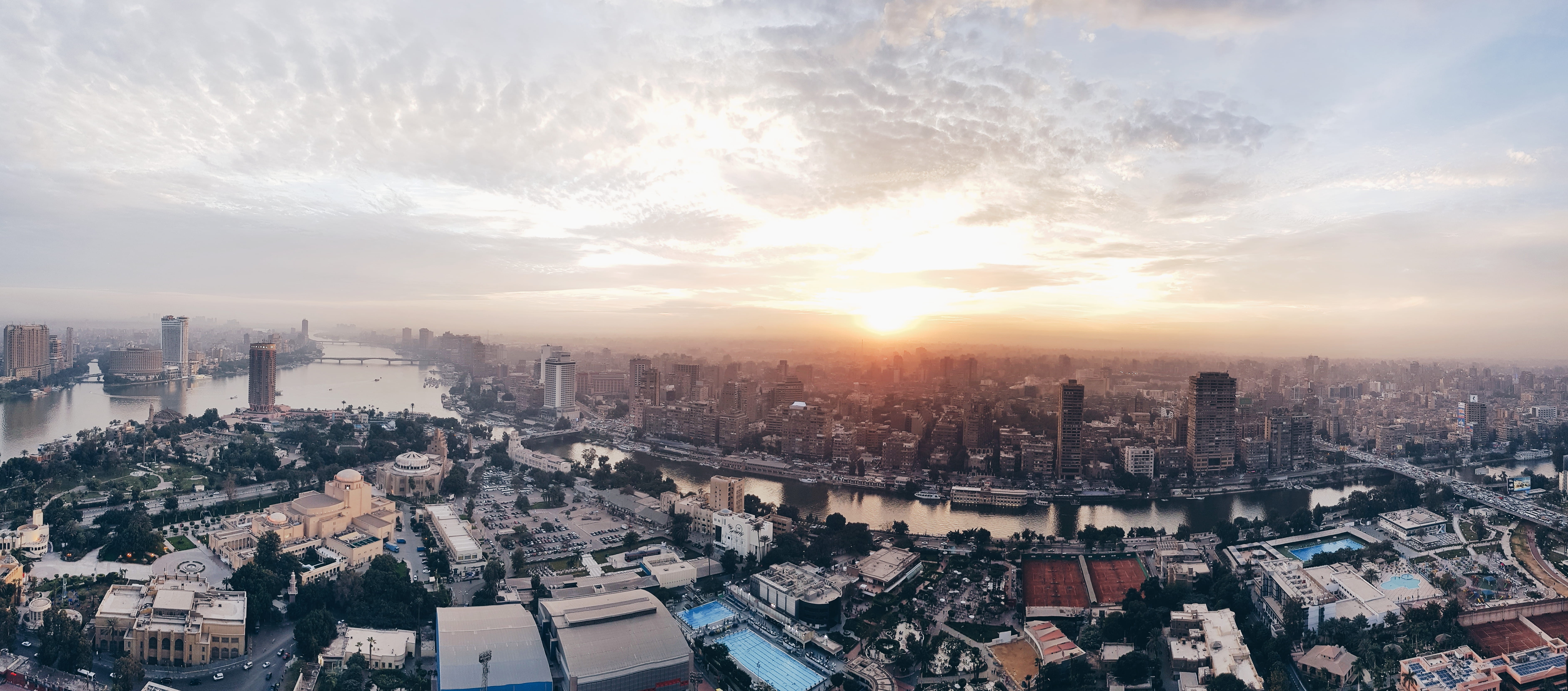 built structure, office building exterior, city, cityscape, crowd, skyscraper, architecture, cloud - sky, urban skyline, egypt, view, building, sky, 5K, HD Wallpaper