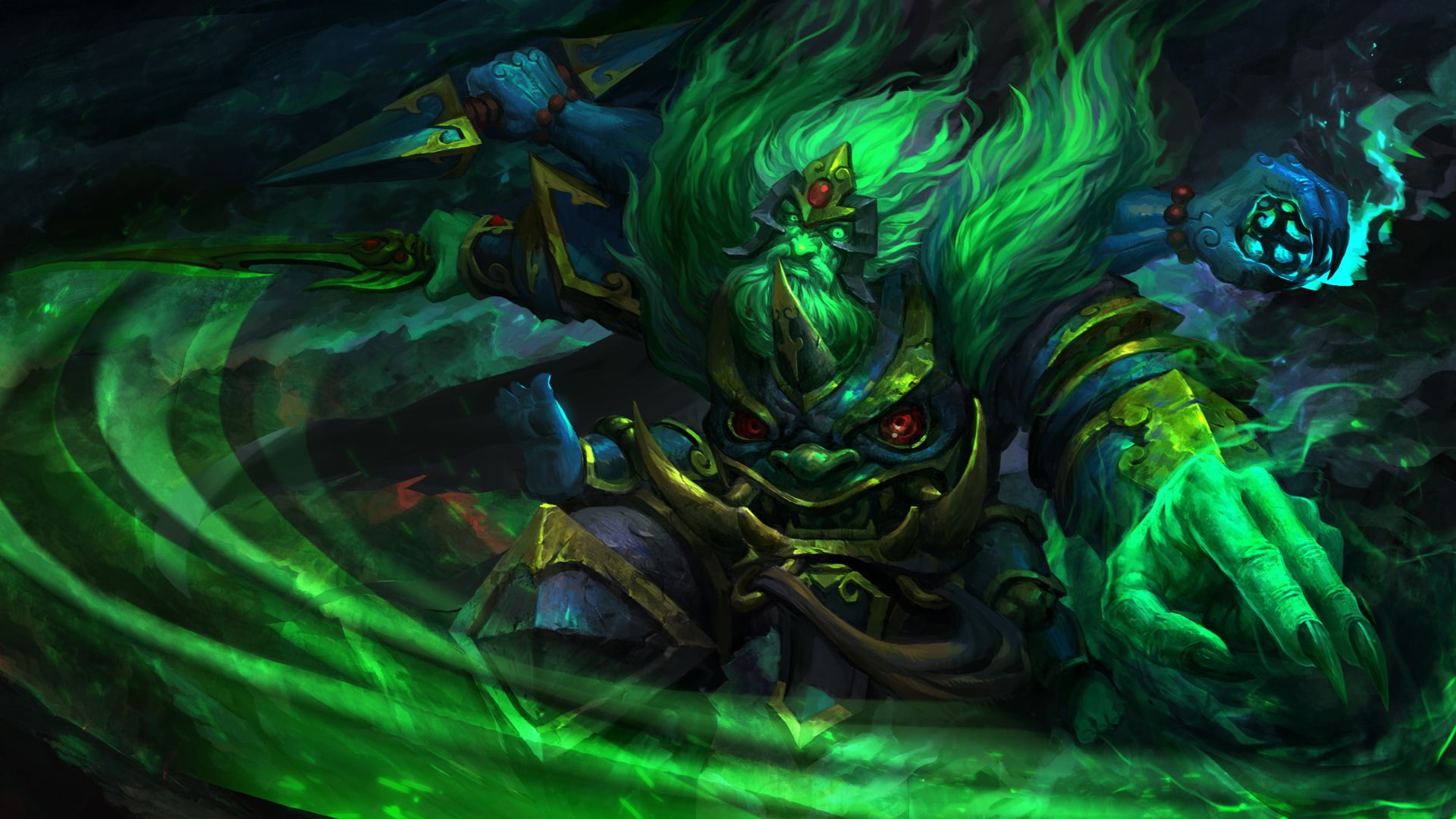 hero, backgrounds, psychedelic, water, multi colored, abstract, Valve, video games, motion, Dota, 1080P, sword, ink, art and craft, Defense of the ancient, HD Wallpaper
