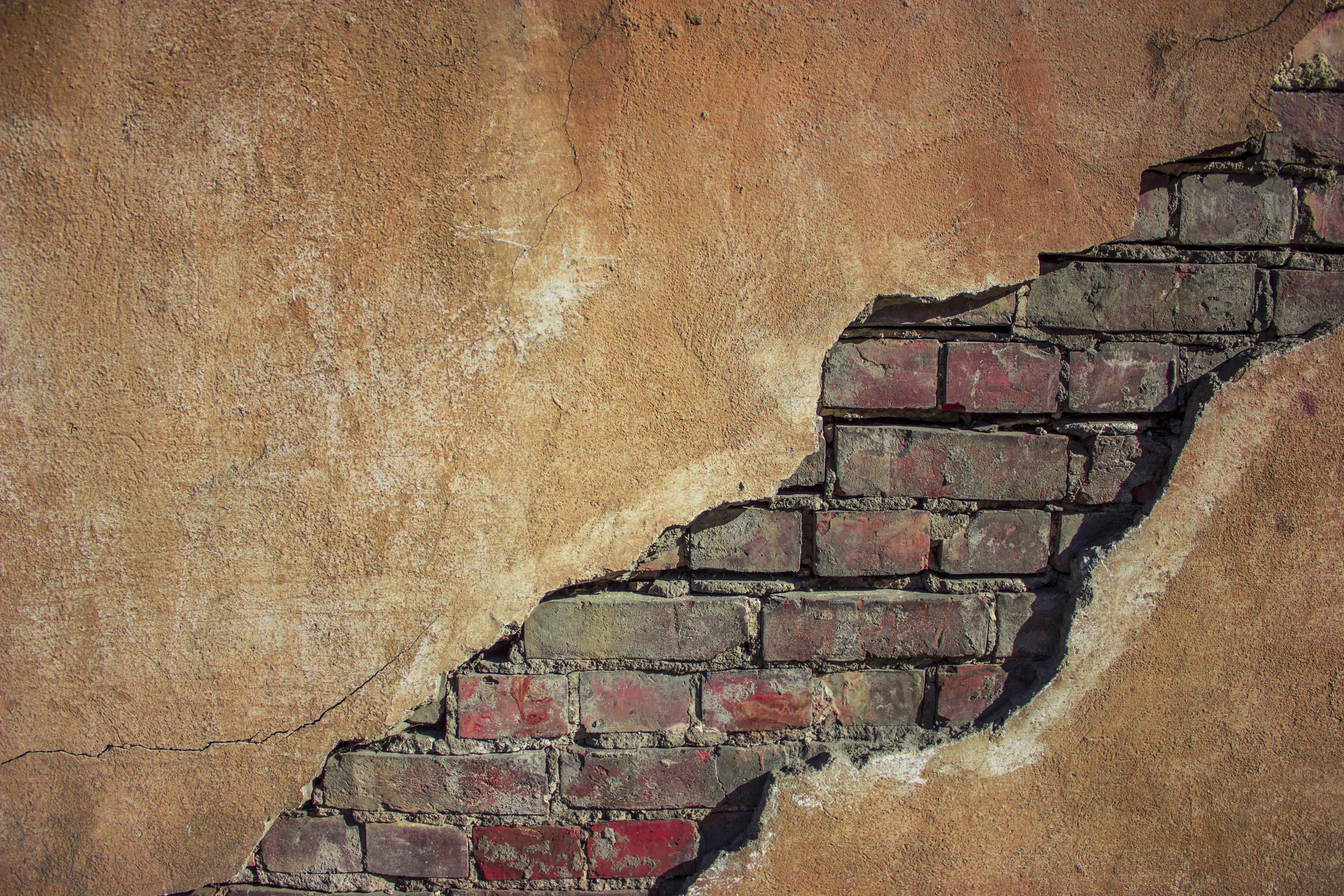 crack, building, construction, wall, stone, photo, textured effect, stone wall, bad condition, dirty, textured, texture, brick wall, nature, art, decline, HD Wallpaper