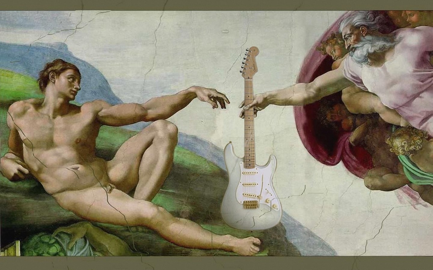 abstract, 720P, creation, art, guitar, picture, Music, hd, photography, rock, God, HD Wallpaper
