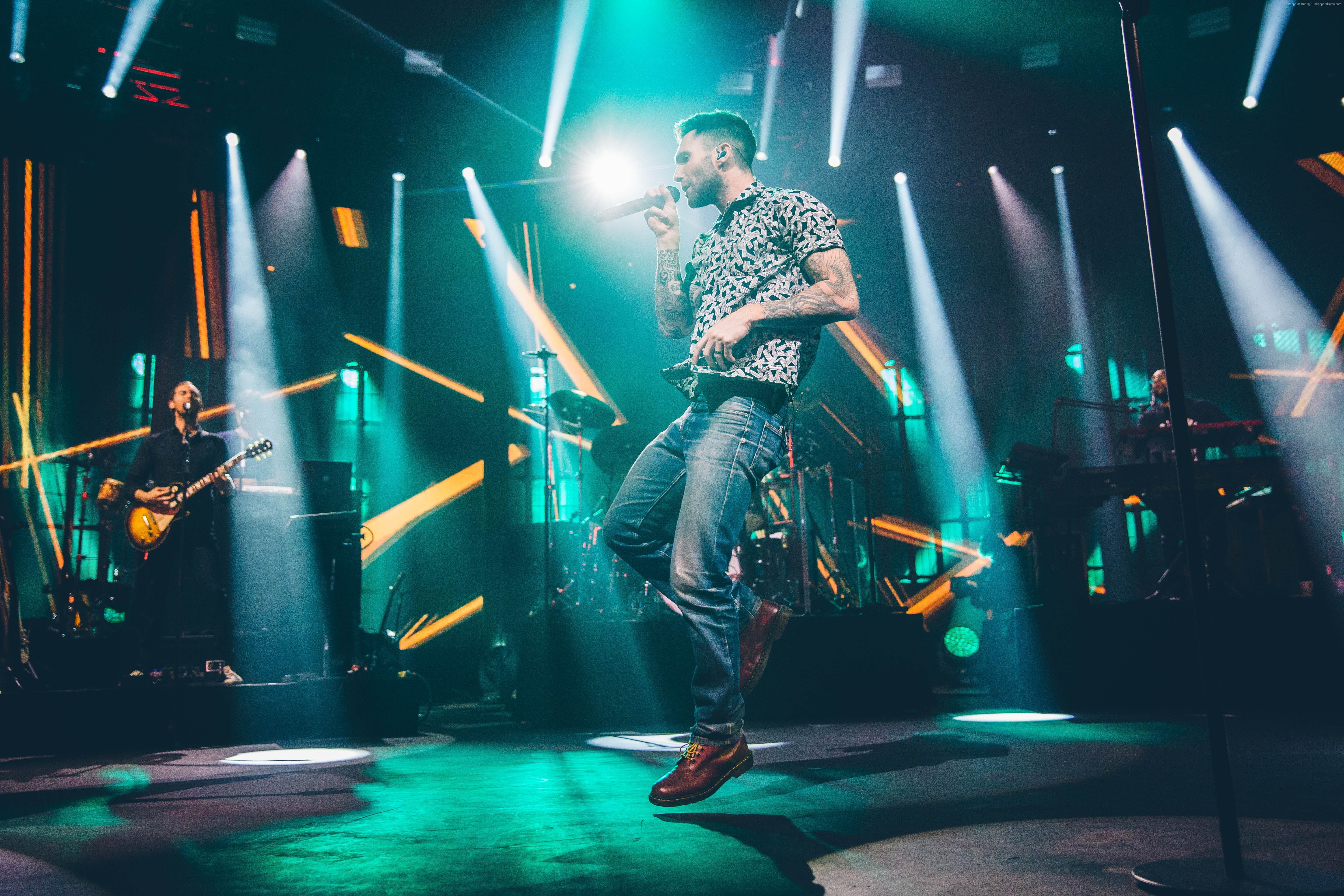 electric guitar, light, festival, stage - performance space, arts culture and entertainment, men, nightlife, musical instrument, youth culture, lighting equipment, HD Wallpaper