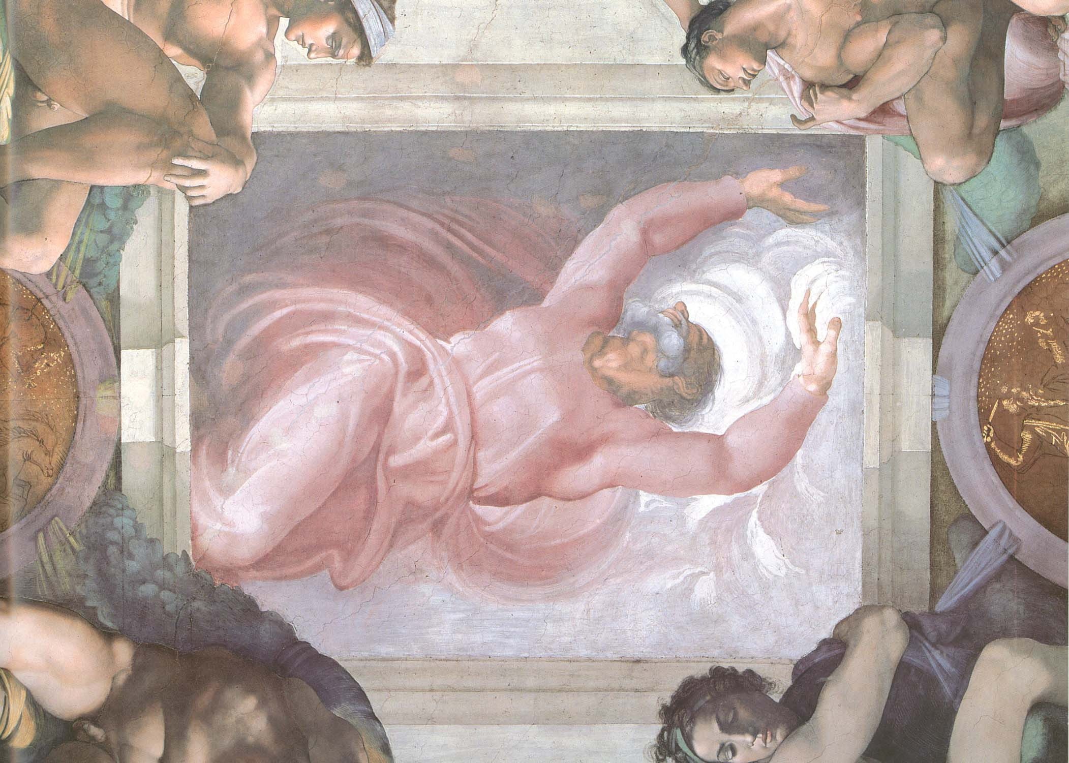 1080P, revival, Michelangelo Buonarroti, the separation of light from darkness, HD Wallpaper