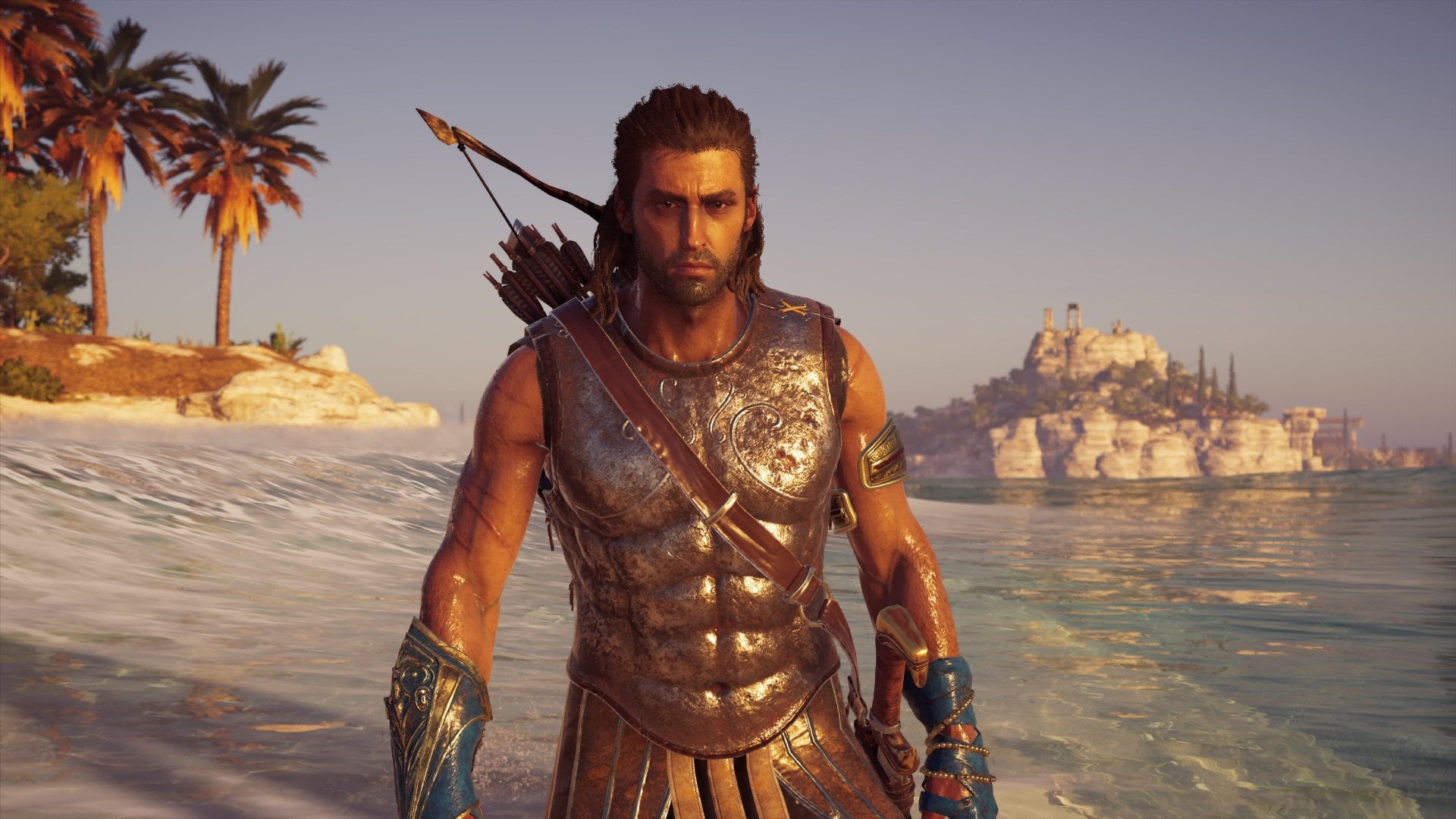 Assassins Creed: Odyssey, Alexios, screen shot, video games, 1080P, HD Wallpaper
