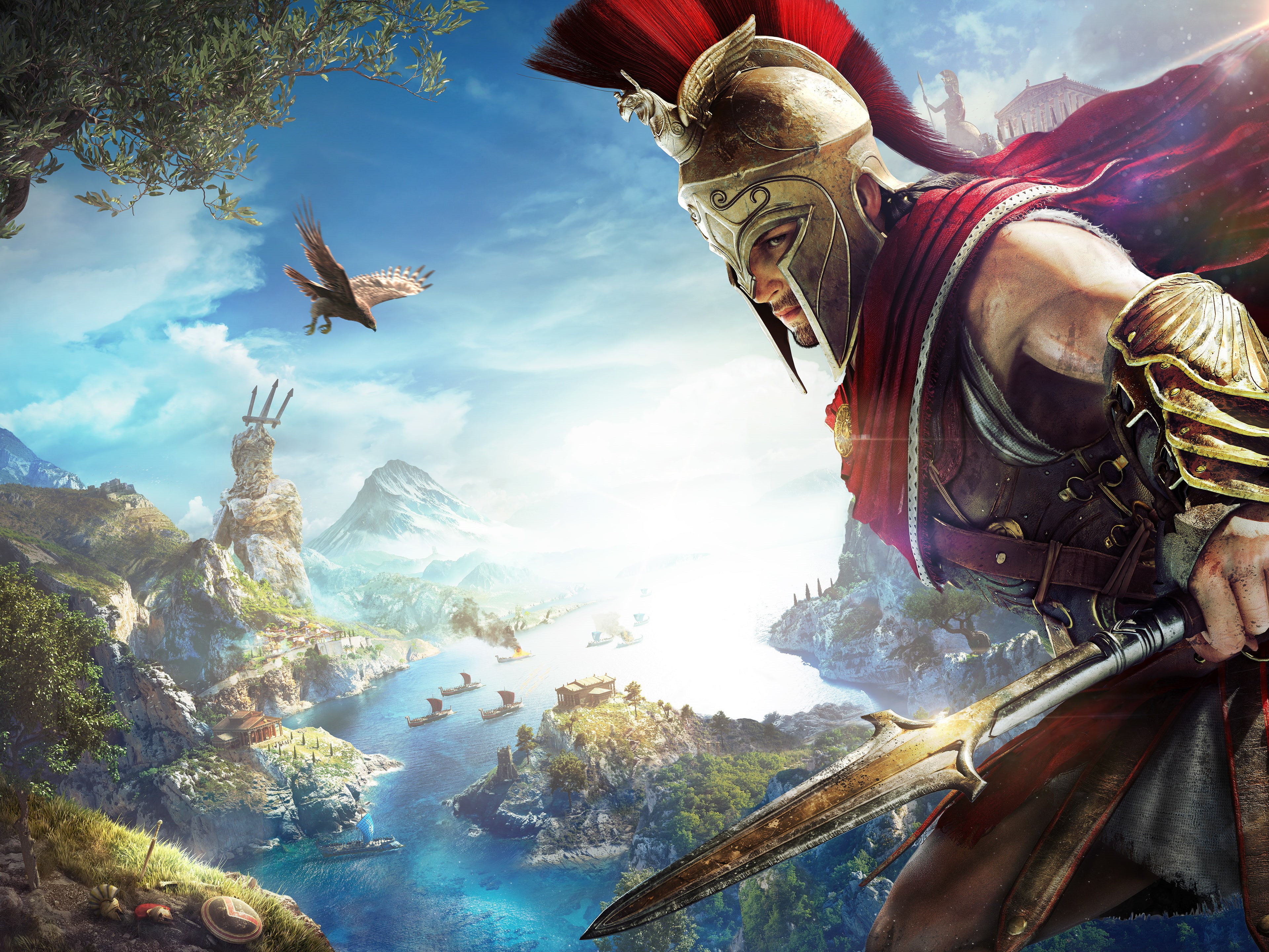 4K, 4K, Assassins Creed: Odyssey, Alexios, HD Wallpaper