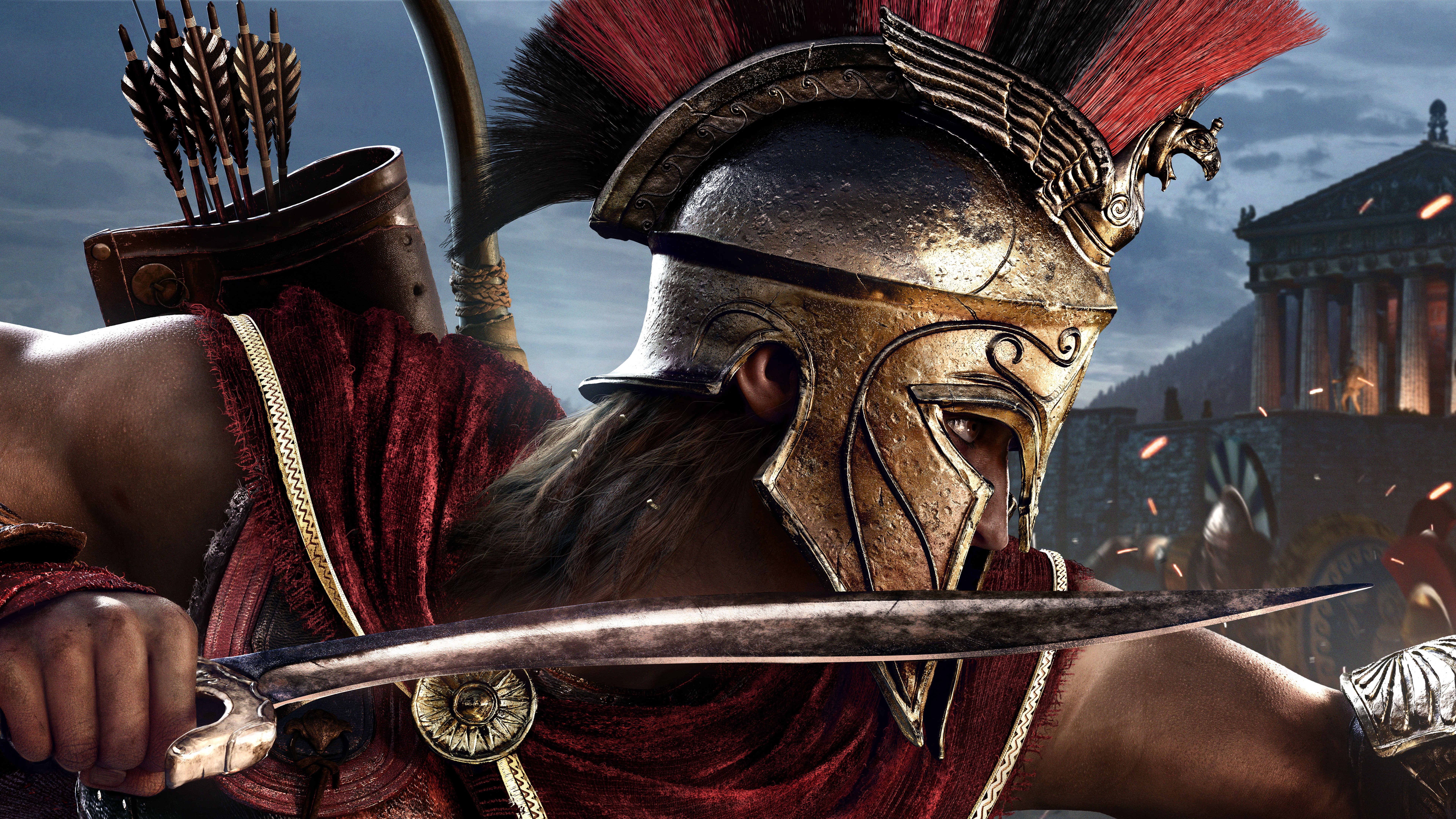 8K, 8K, 4K, Assassins Creed: Odyssey, Alexios, E3 2018, HD Wallpaper