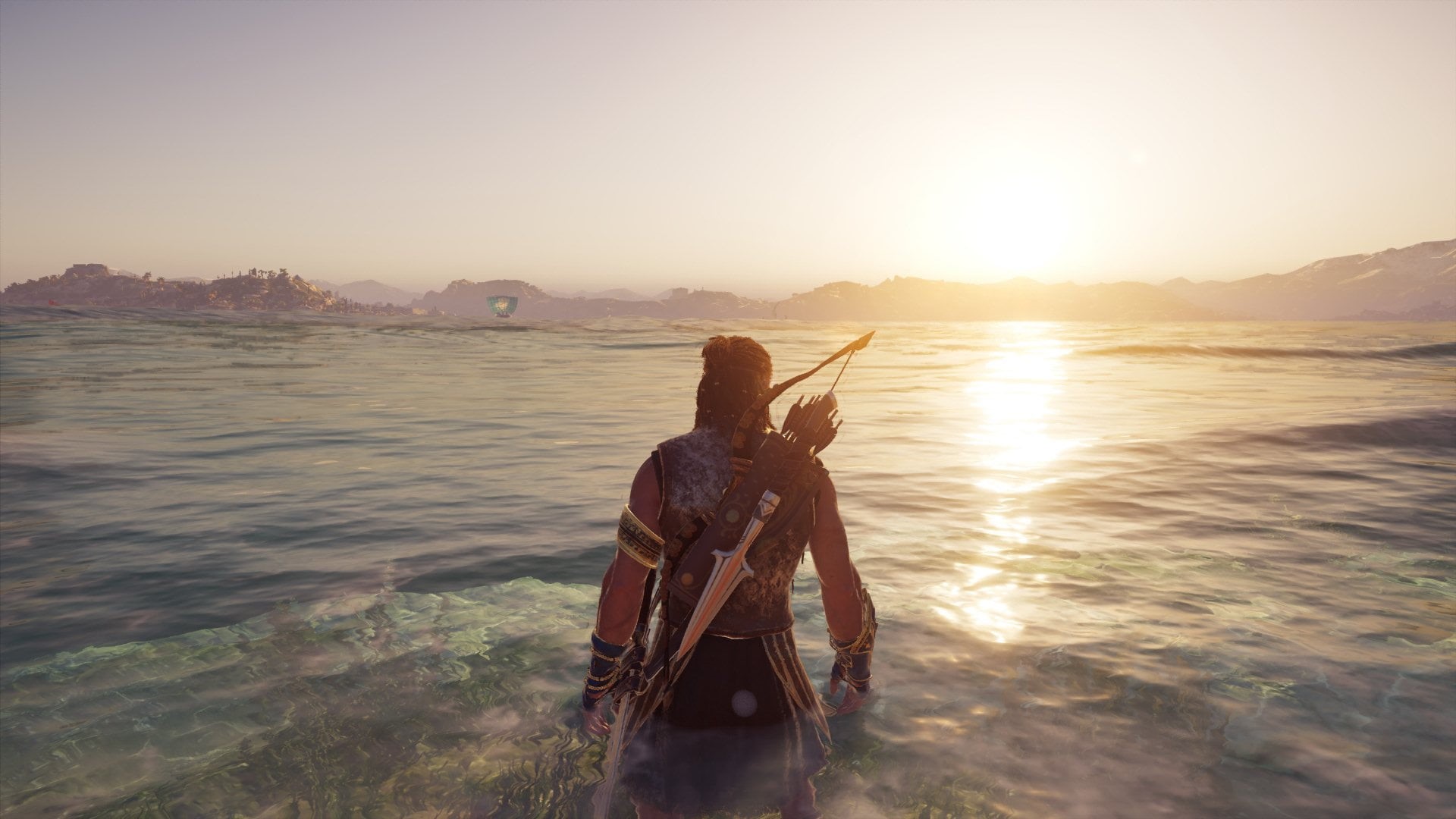 1080P, Assassins Creed: Odyssey, video games, screen shot, Alexios, HD Wallpaper