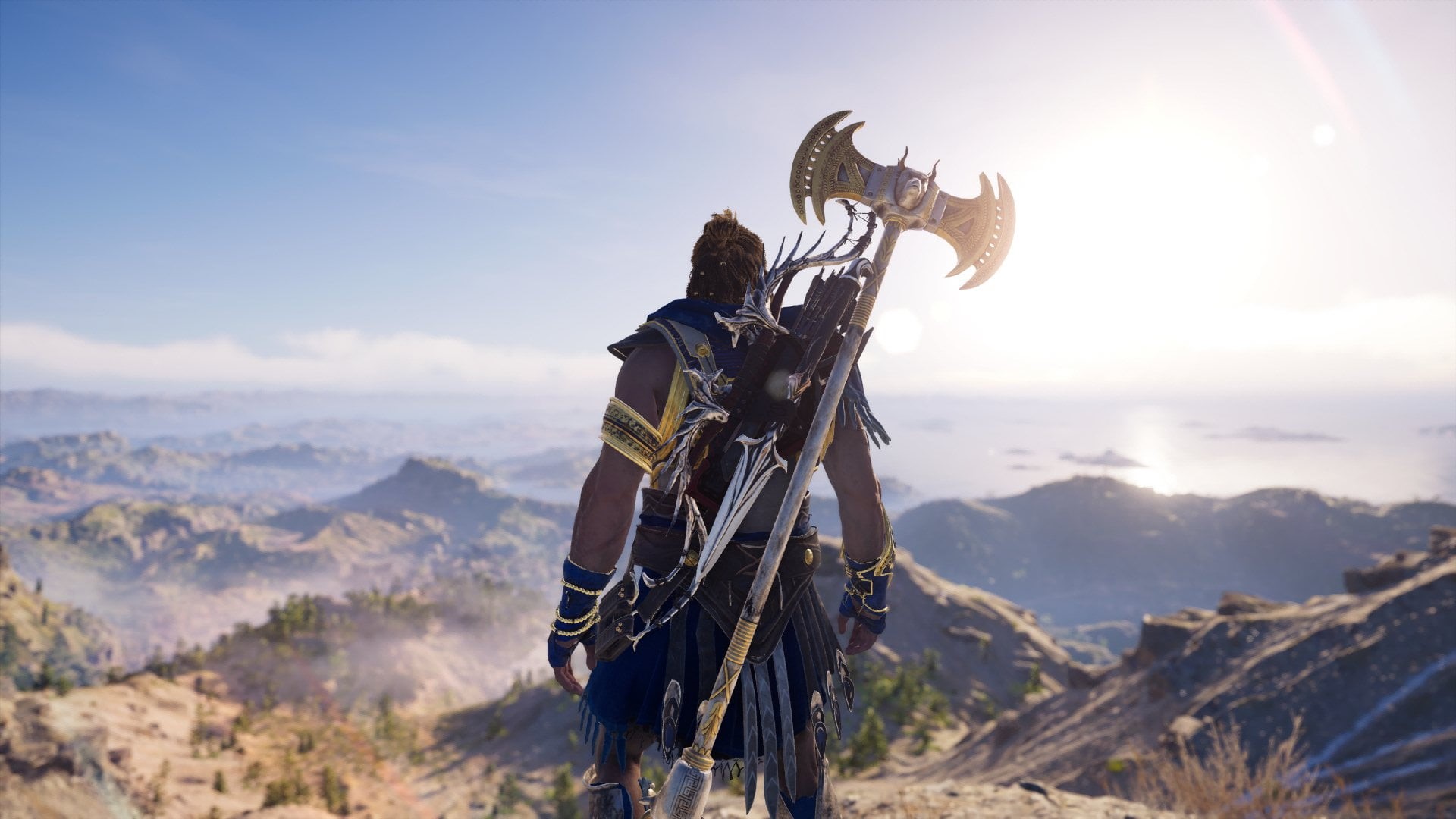 Assassins Creed: Odyssey, video games, Alexios, landscape, 1080P, Greece, screen shot, HD Wallpaper