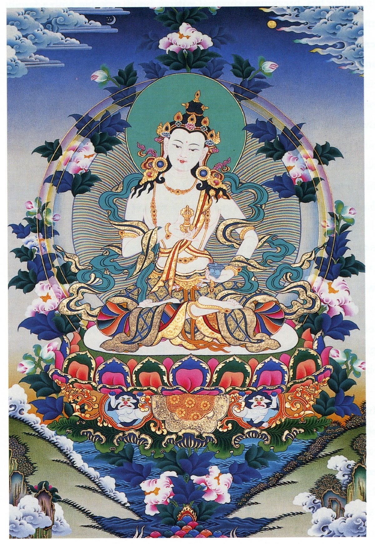 detailed, 720P, art, x, paintings, wall, architecture, religious, thangka, usually, thangkas, hd, quite, tibetan, Phone HD Wallpaper