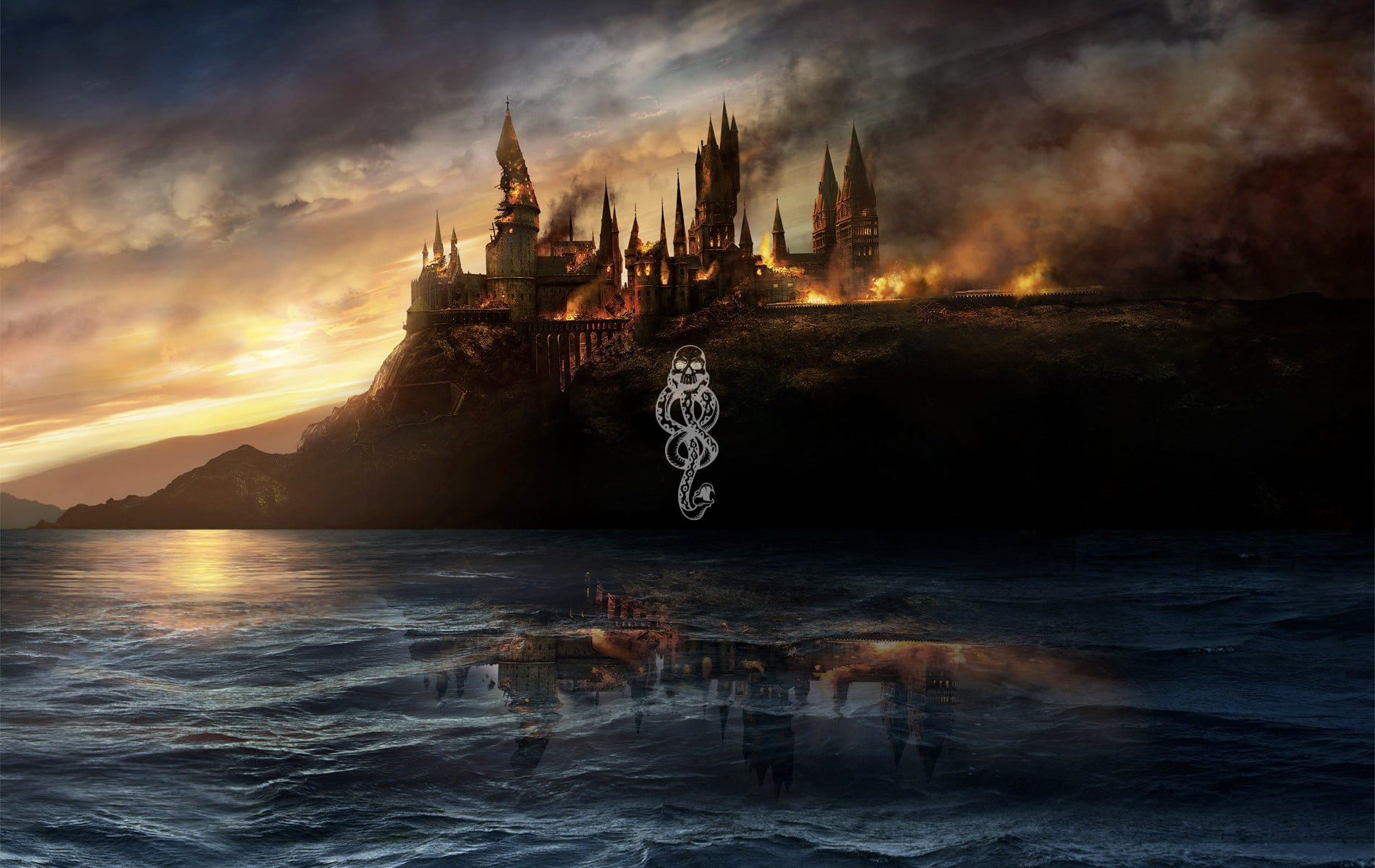 castle, Hogwarts, Lord Voldemort, 720P, HD Wallpaper