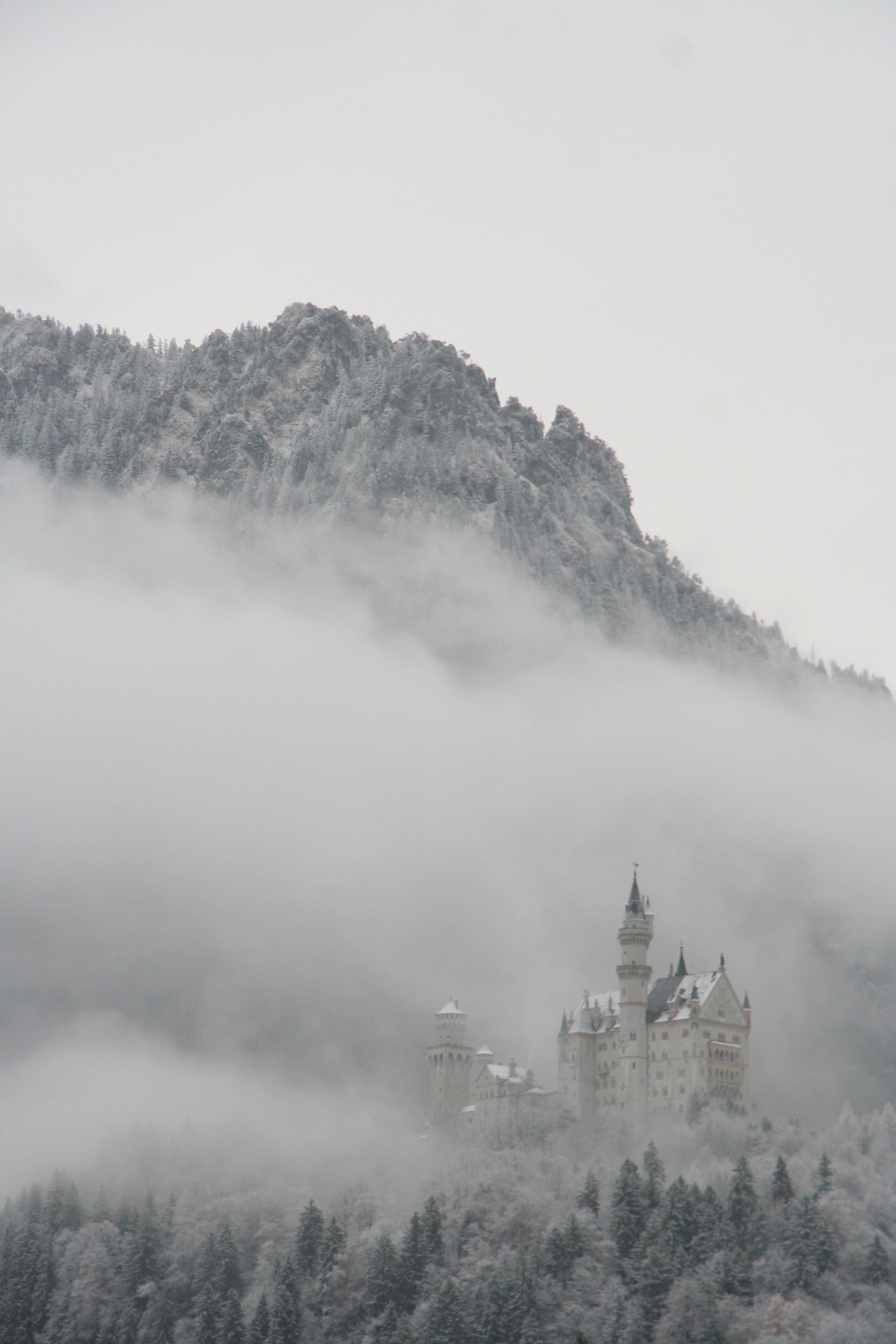 mountains, german, the past, mountain, building exterior, history, building, germany, travel destinations, cold temperature, sky, charming, built structure, Phone HD Wallpaper