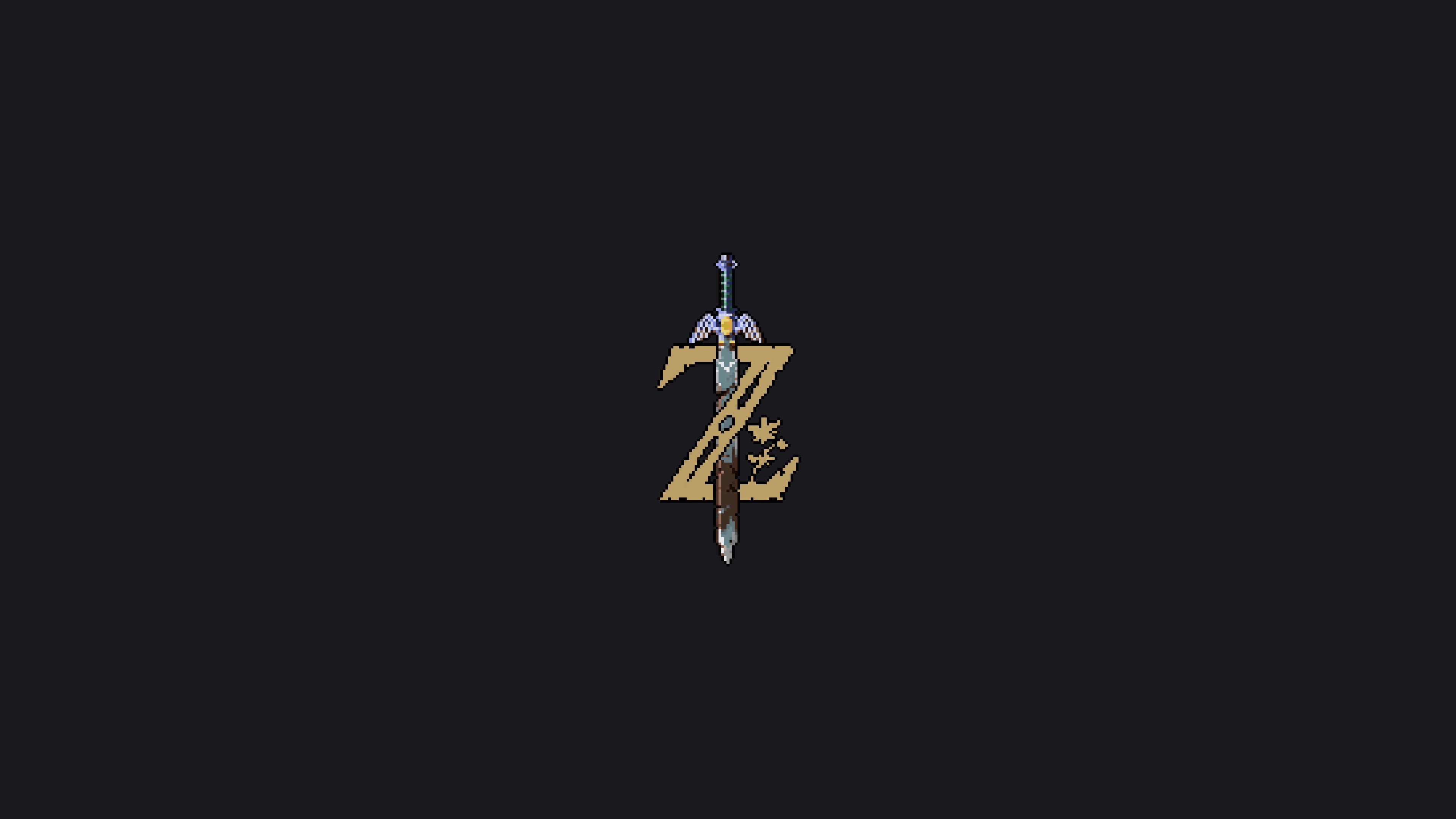4K, The Legend of Zelda, Nintendo, game poster, The Legend of Zelda: Breath of the Wild, pixel art, minimalism, Link, HD Wallpaper