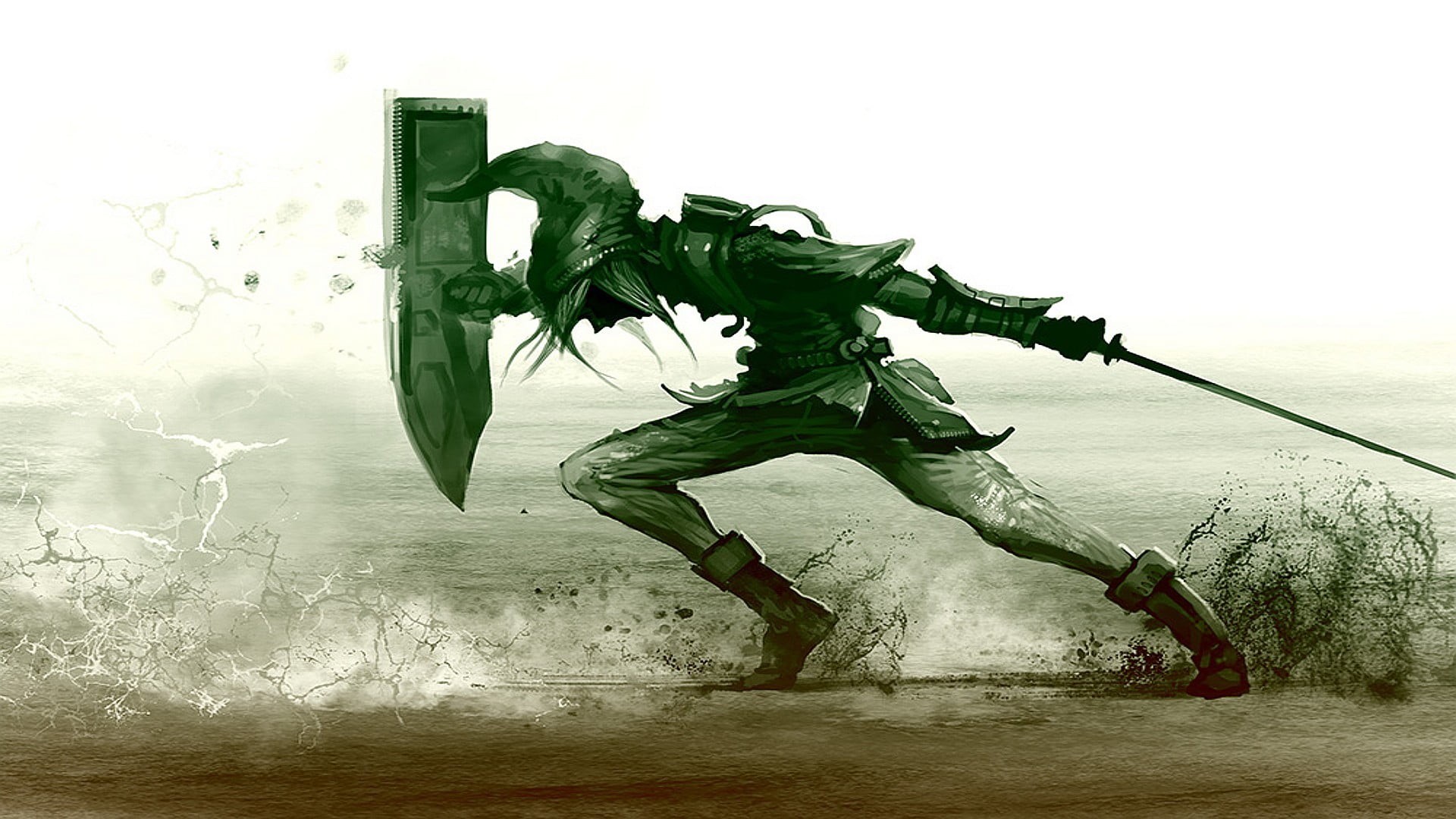 people, sky, men, Link, strength, power, full length, legend, motion, day, males, one person, action, aggression, standing, sport, sword, lifestyles, real people, HD Wallpaper