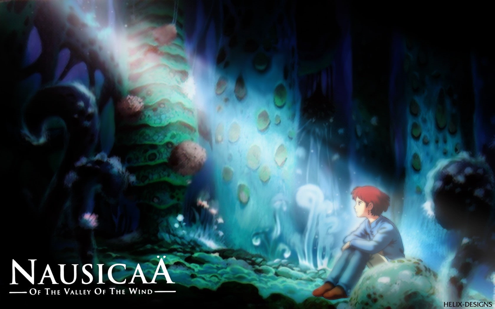 Nausicaa of the Valley of the Wind, anime, text, 720P, watermarked, HD Wallpaper