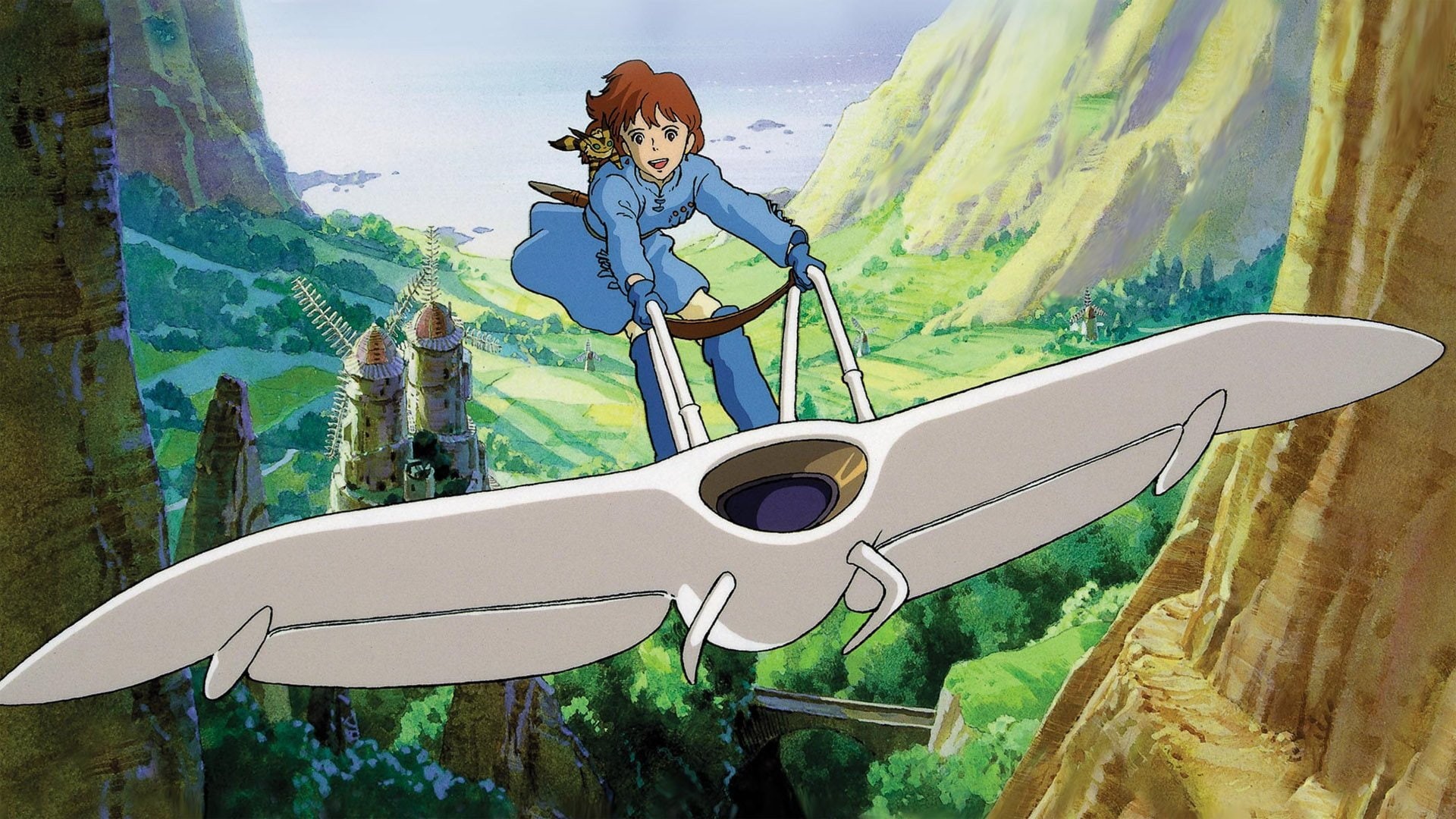 nausicaa, valley, adventure, anime, fantasy, wind, 1080P, HD Wallpaper