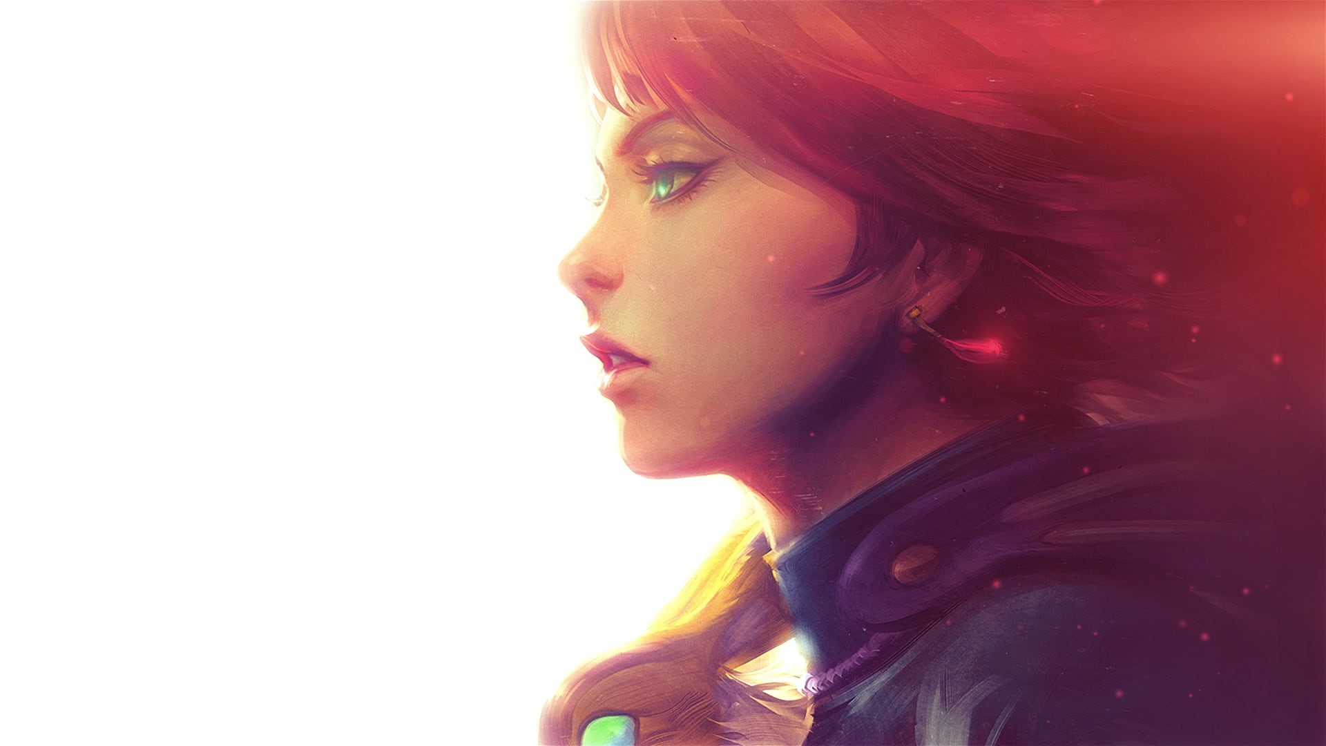 Nausicaa of the Valley of the Wind, white background, 1080P, Nausicaa, redhead, Studio Ghibli, anime girls, anime, HD Wallpaper